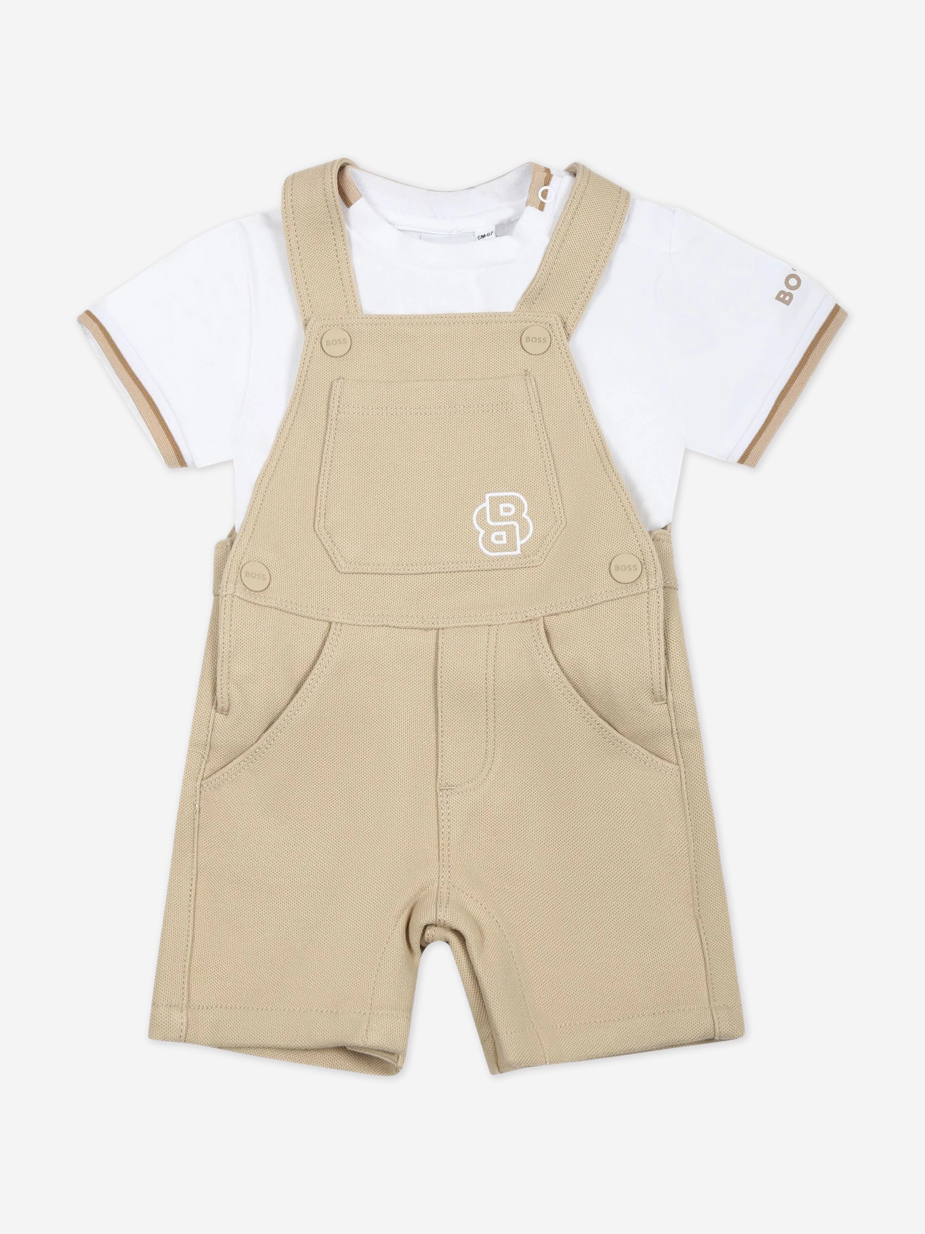BOSS Baby Boys Dungarees Set in Beige In China Online