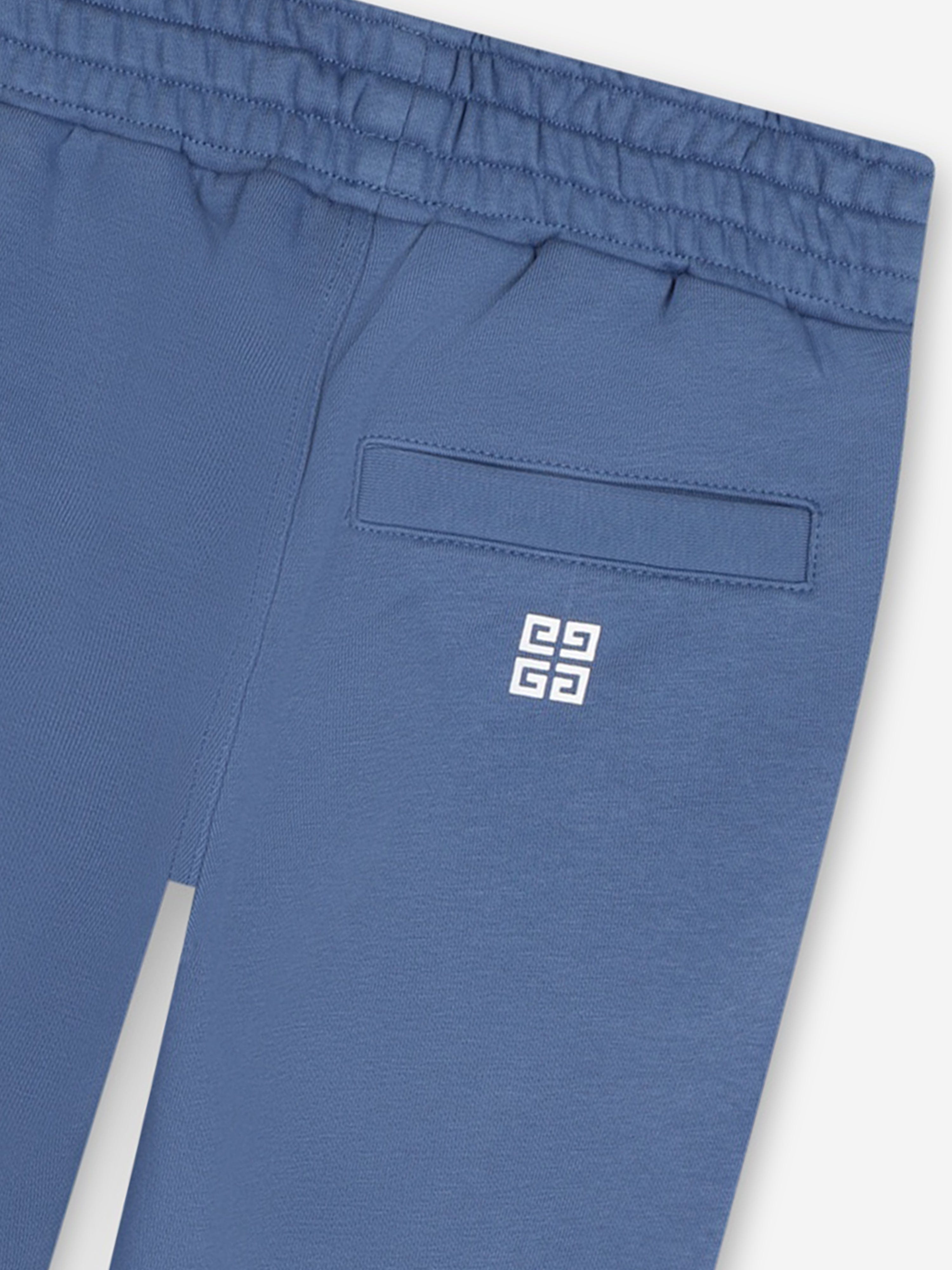 Givenchy Boys Logo Joggers in Blue Cheap Buy Authentic