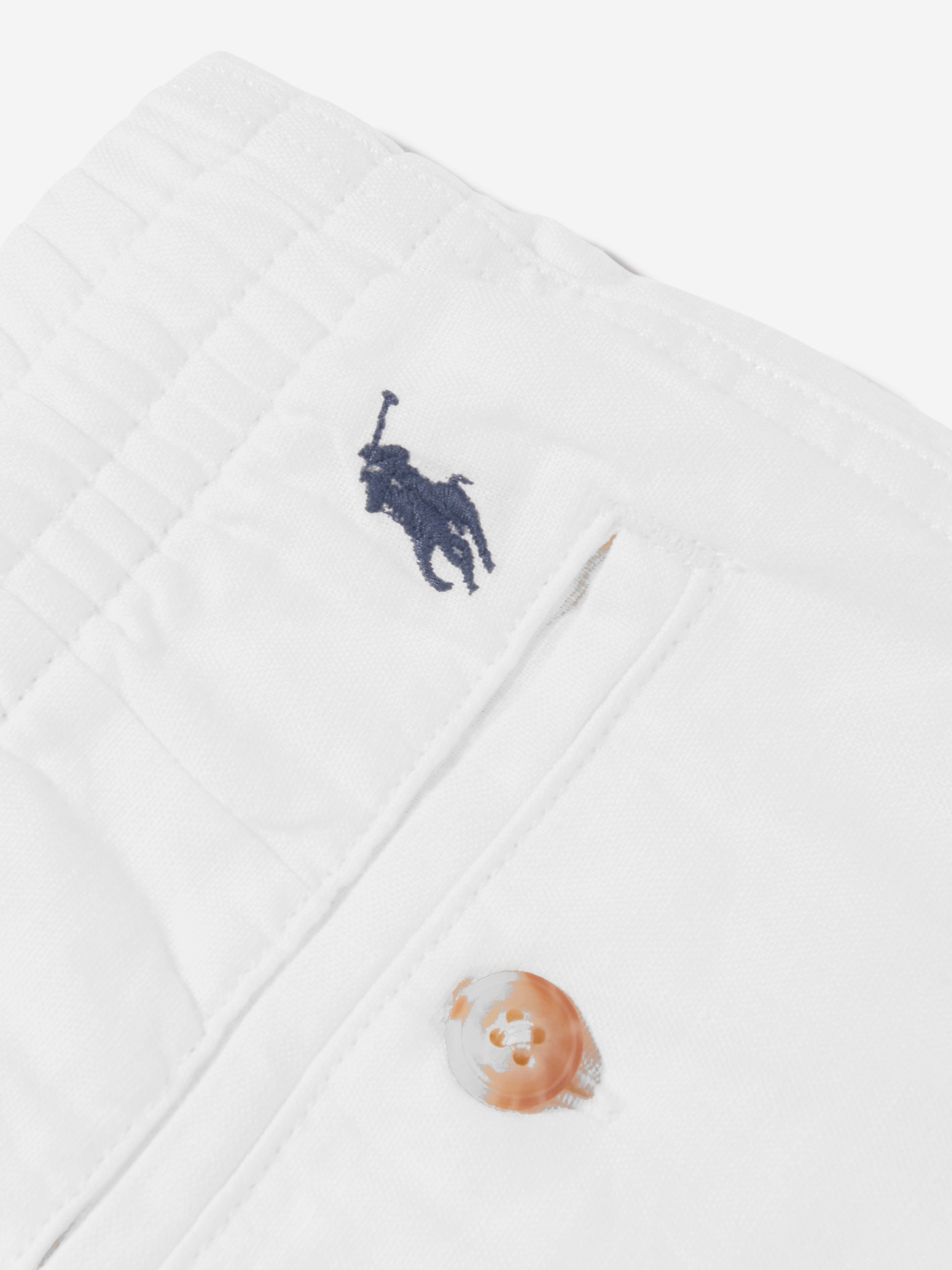 Ralph Lauren Boys Prepster Shorts in White 2025 New Cheap Pice
