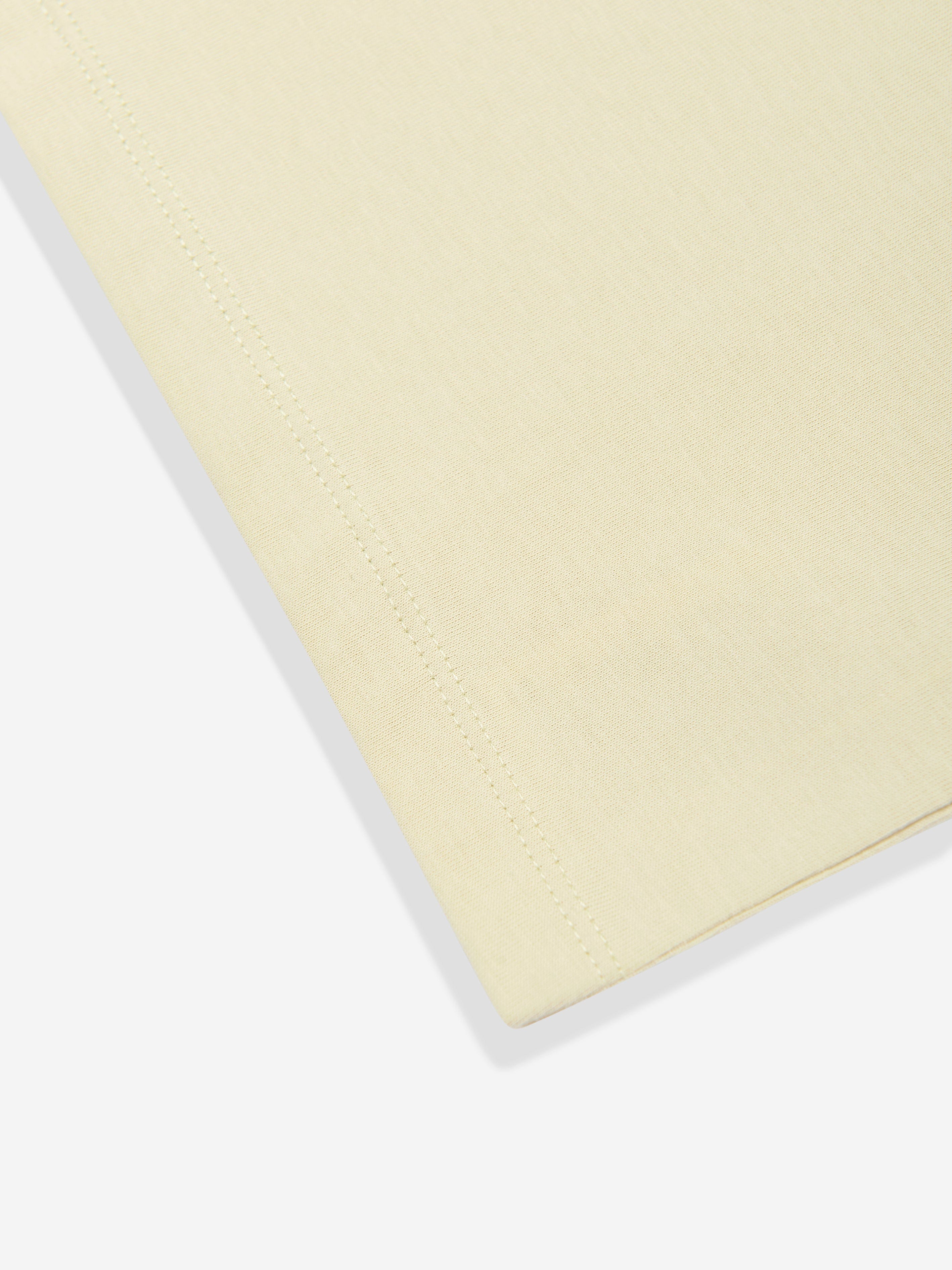 Calvin Klein Boys 3D Raised Embroidered T-Shirt in Beige Outlet Online
