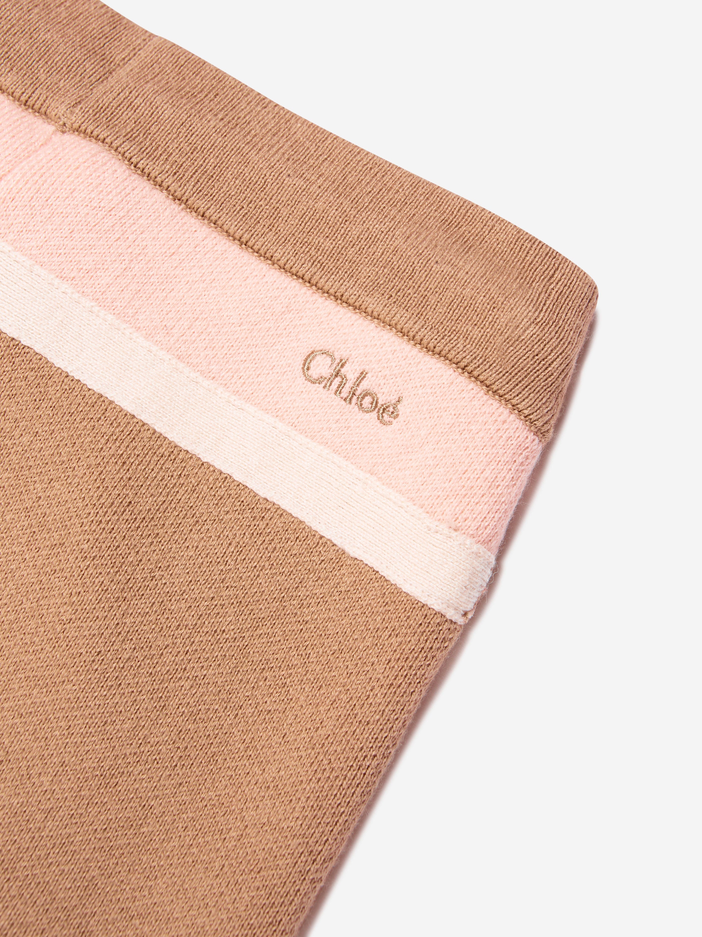 Chlo¨¦ Girls Knitted Trousers in Beige Professional Cheap Pice
