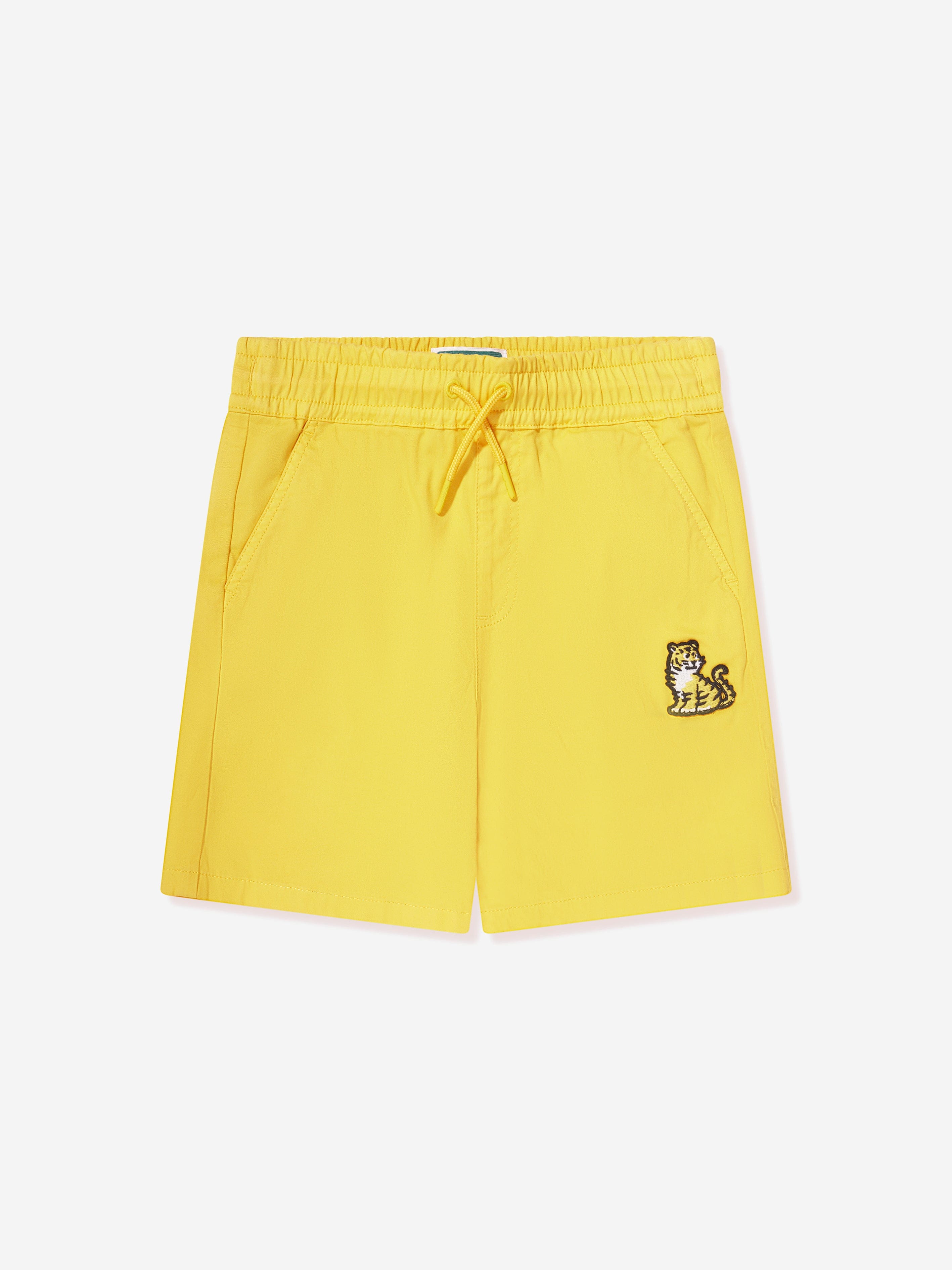 KENZO Boys Kotora Bermuda Shorts in Yellow Discount Purchase