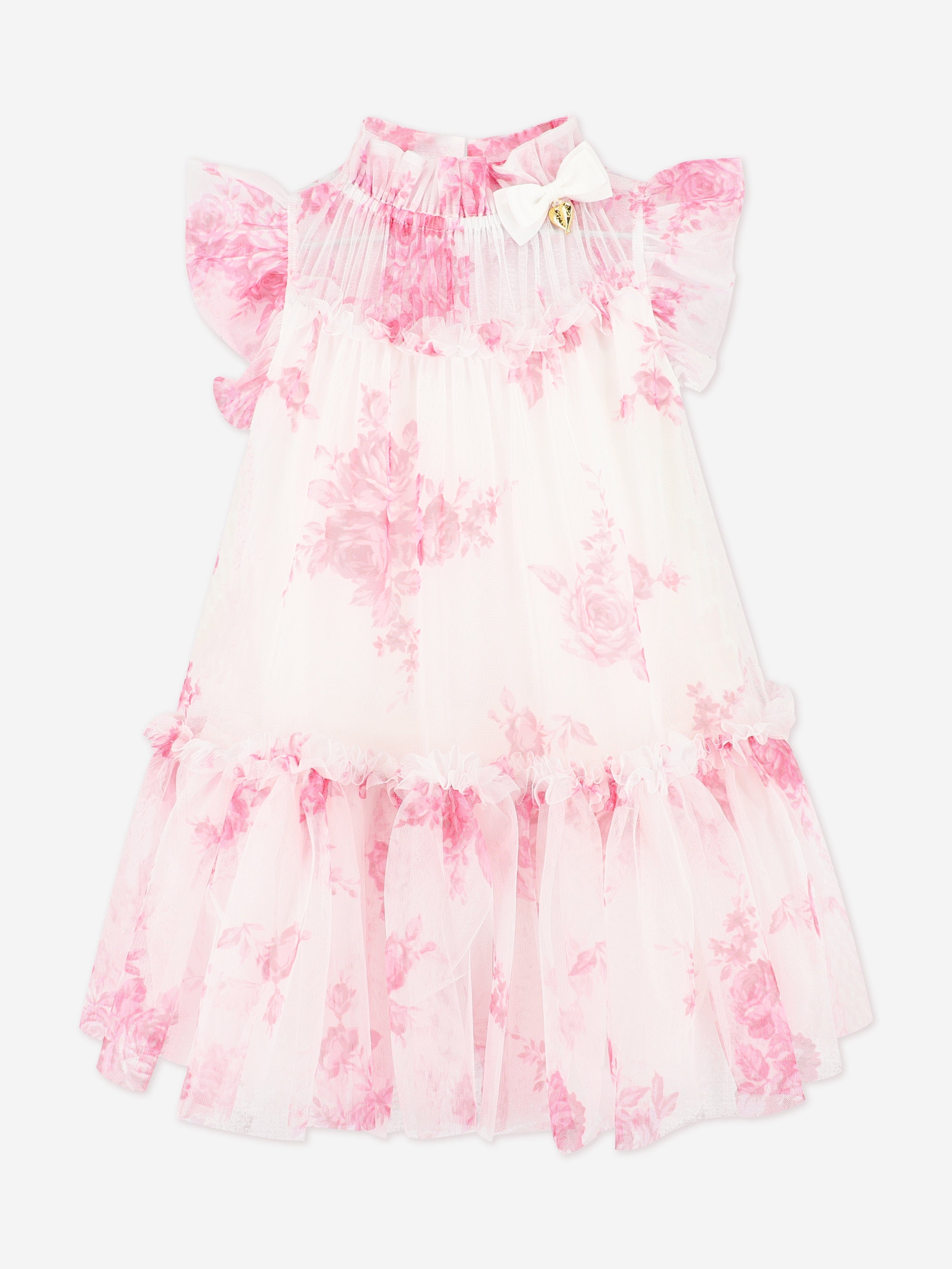 Girls Marigold Roses Dress in Pink New Online