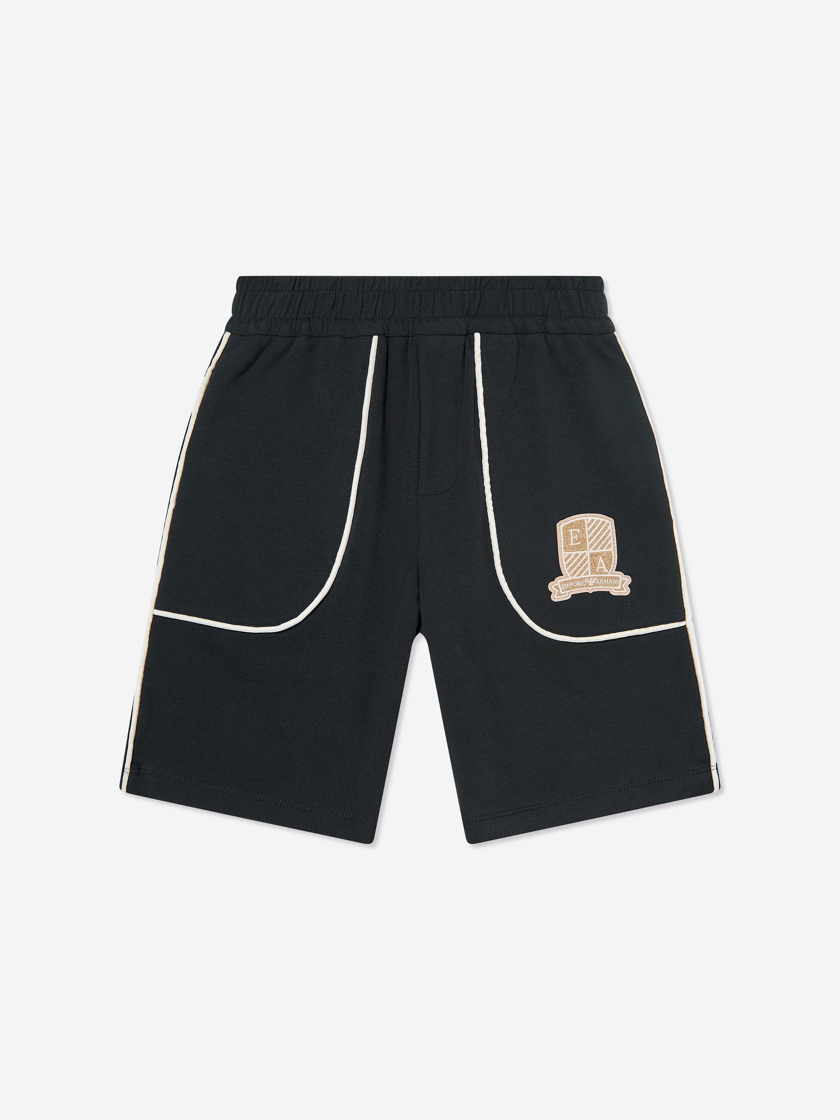 Emporio Armani Boys Logo Bermuda Shorts in Navy Very Cheap