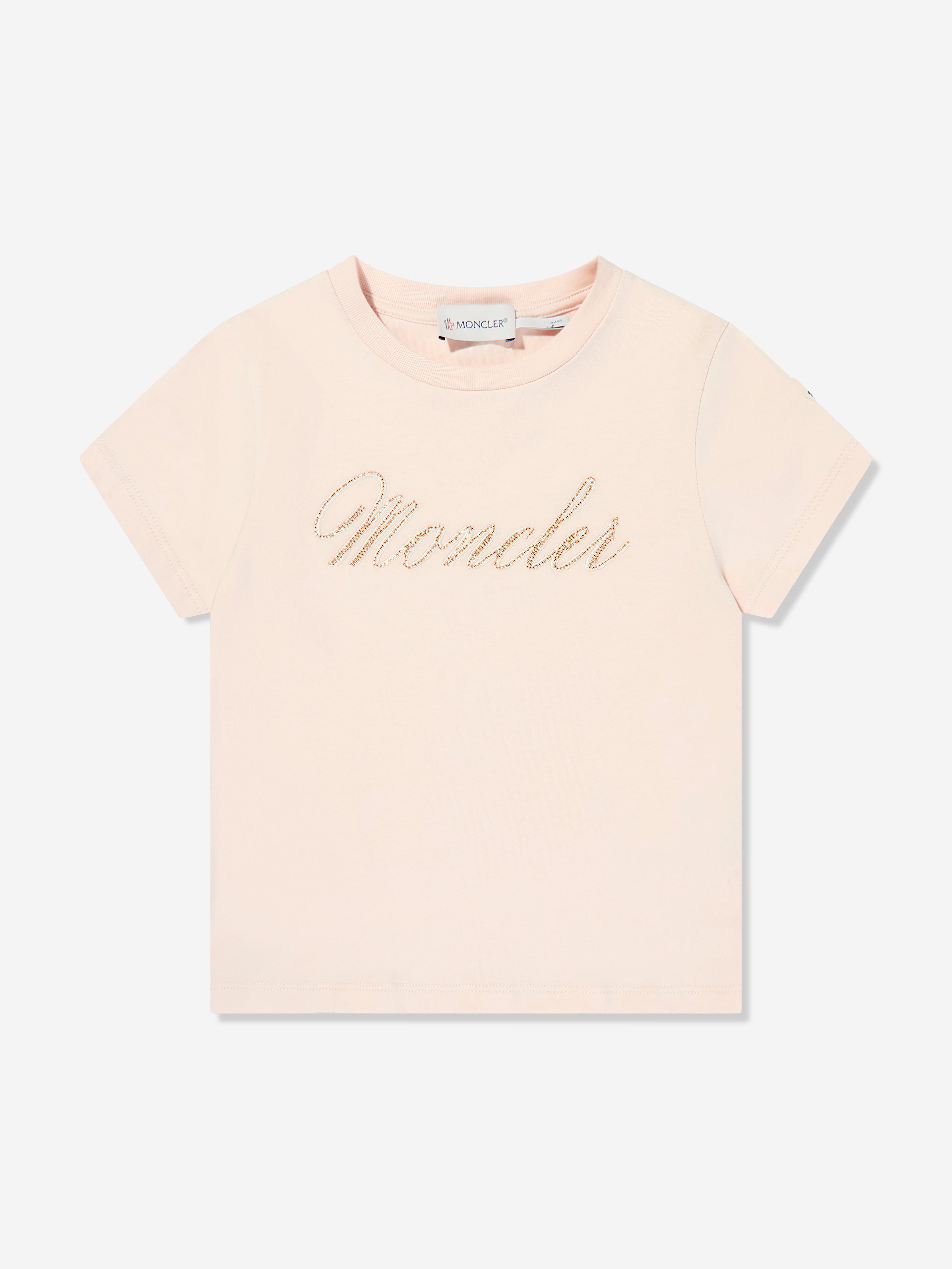 Girls Logo T-Shirt in Pink Sale Discount