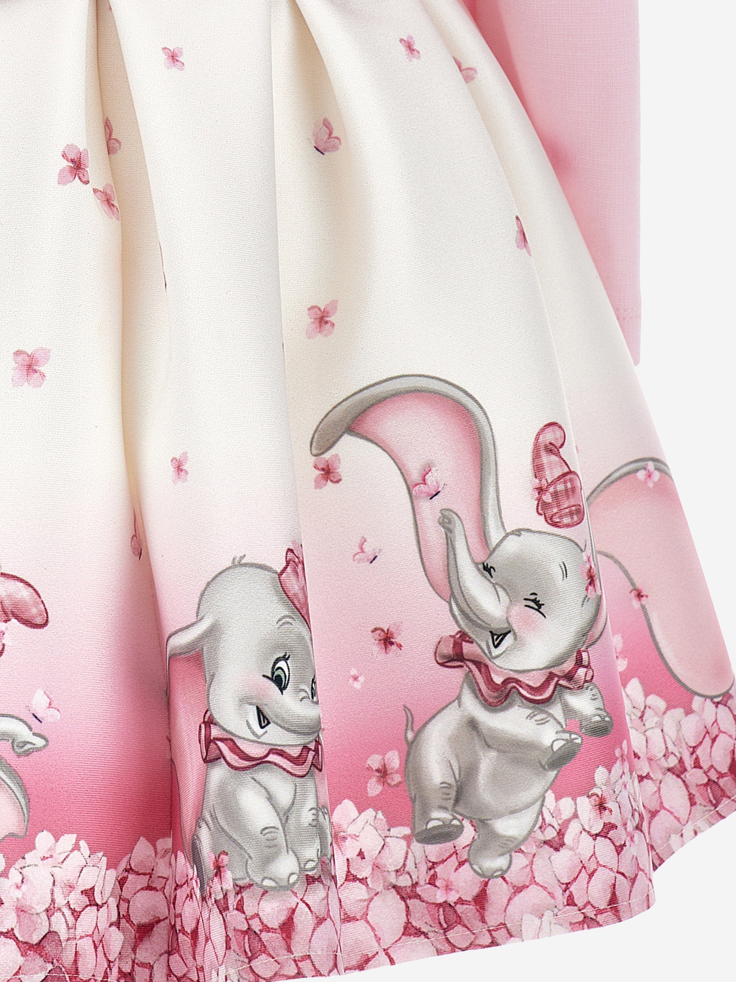 Monnalisa Baby Girls Disney Dumbo Neoprene Dress in Pink Real For Sale