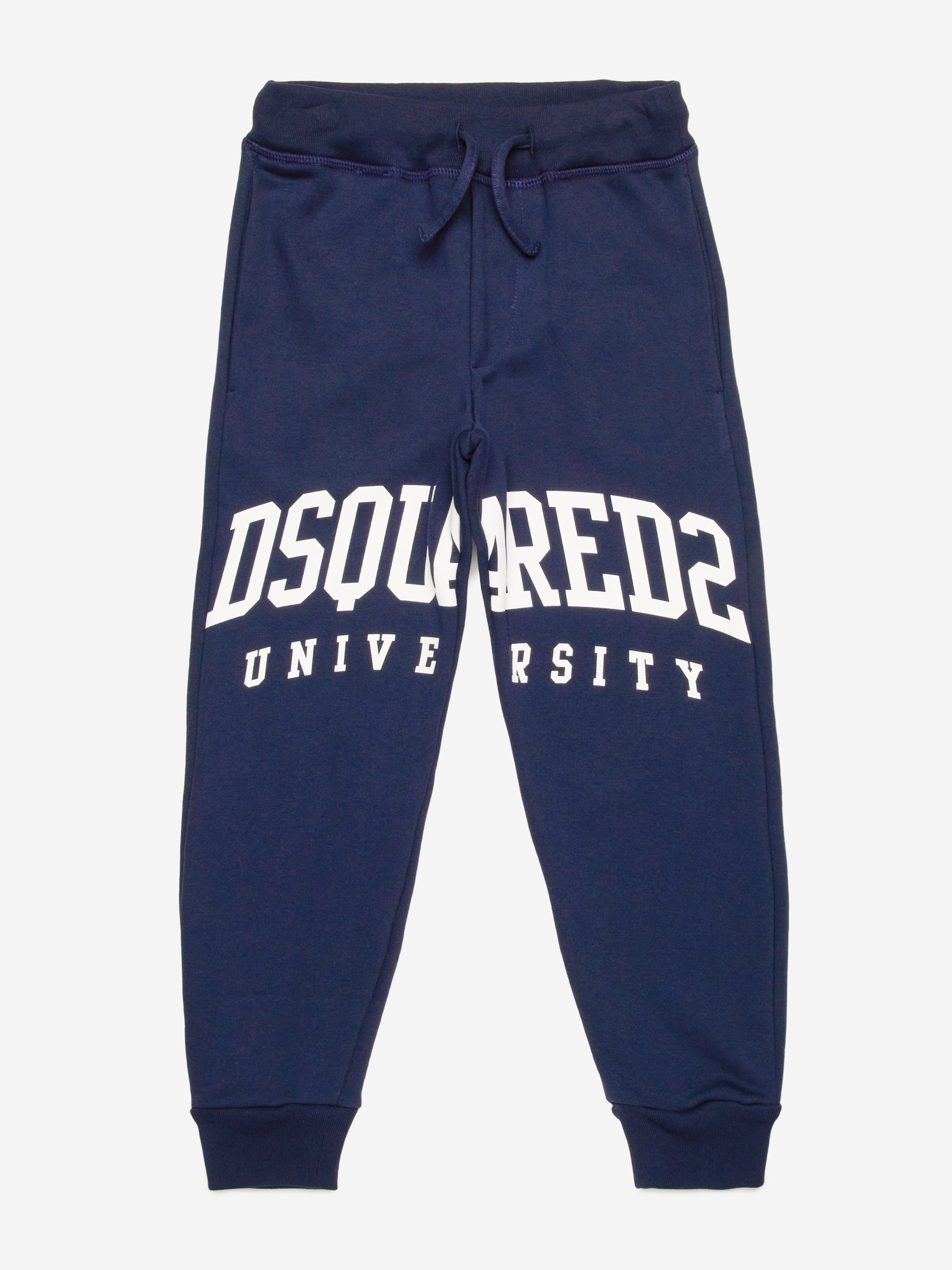 Dsquared2 Kids University Logo Joggers in Navy Outlet Good Selling