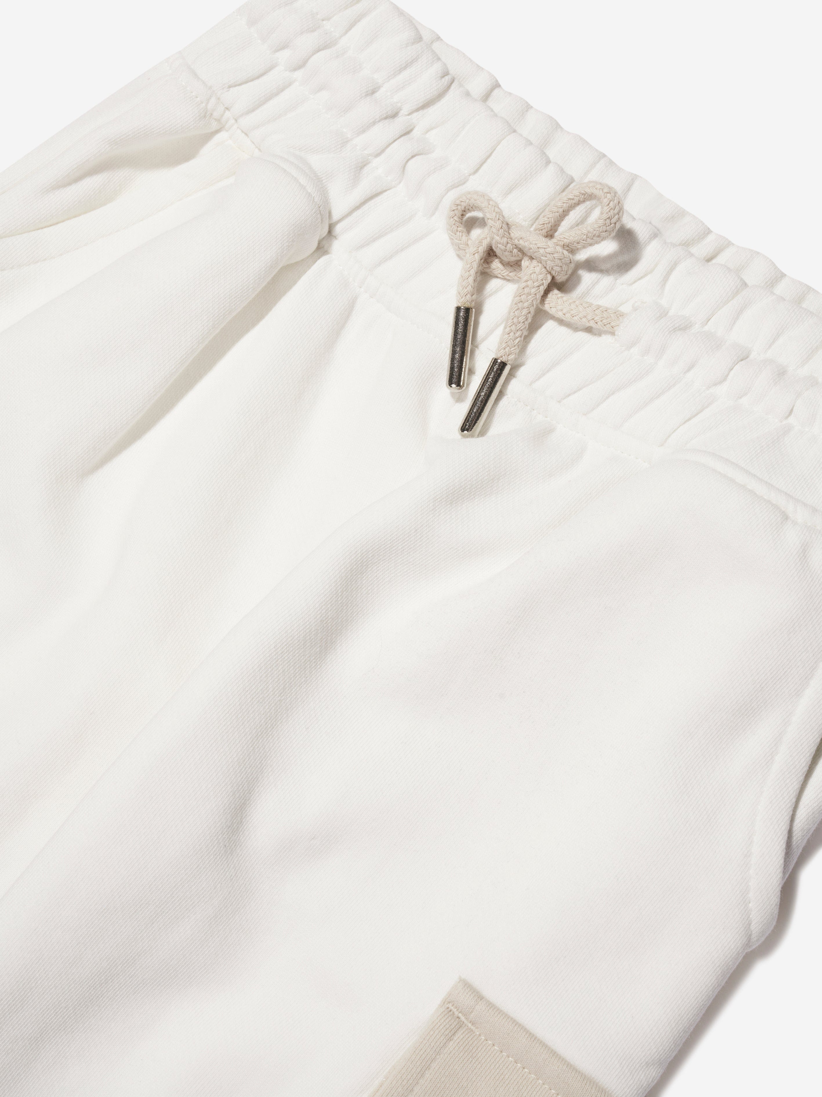 Trussardi Boys Umati Joggers in Ivory Exclusive Online