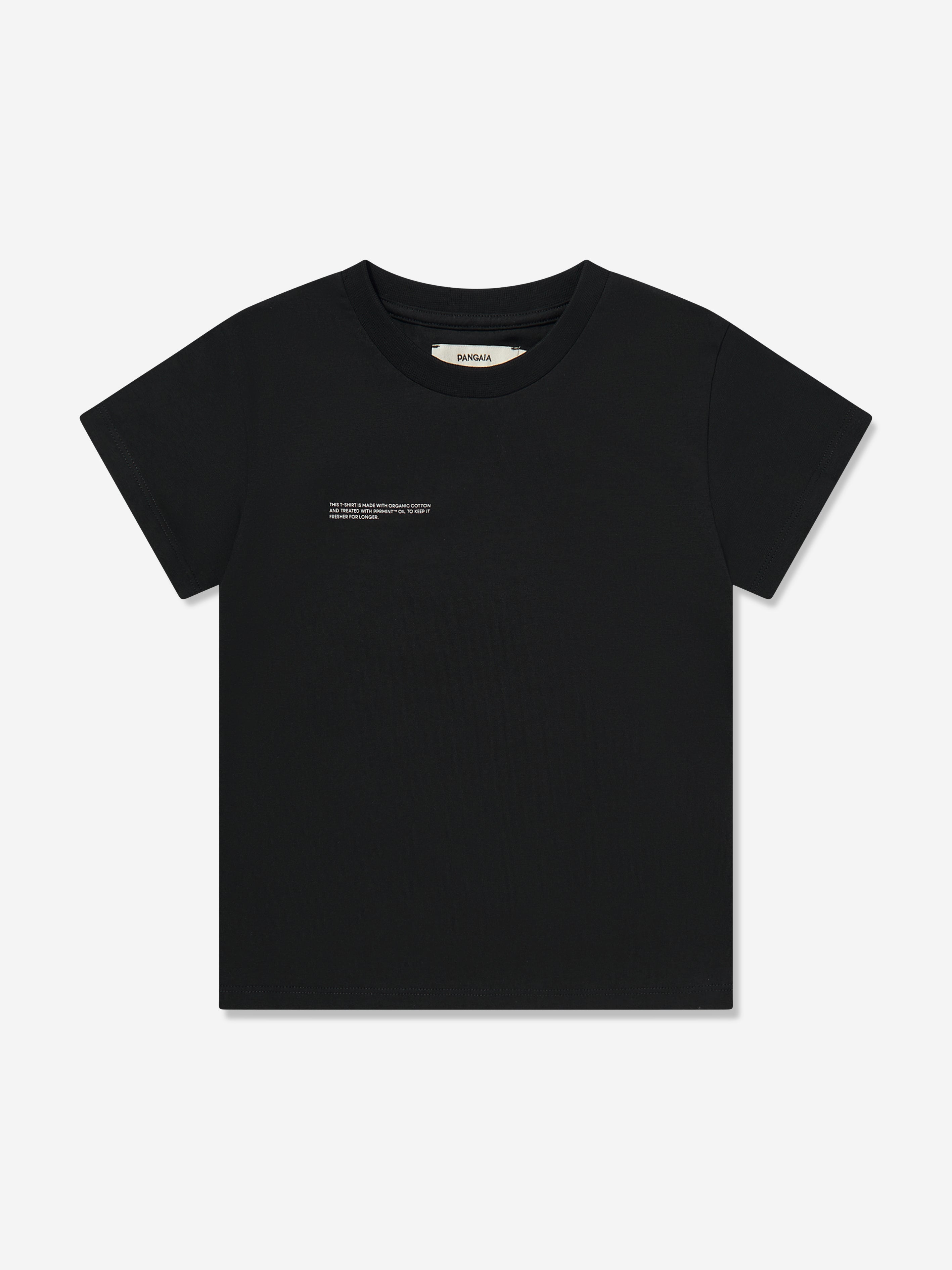 PANGAIA Kids 365 Midweight T-Shirt in Black Cheap Sale Sale