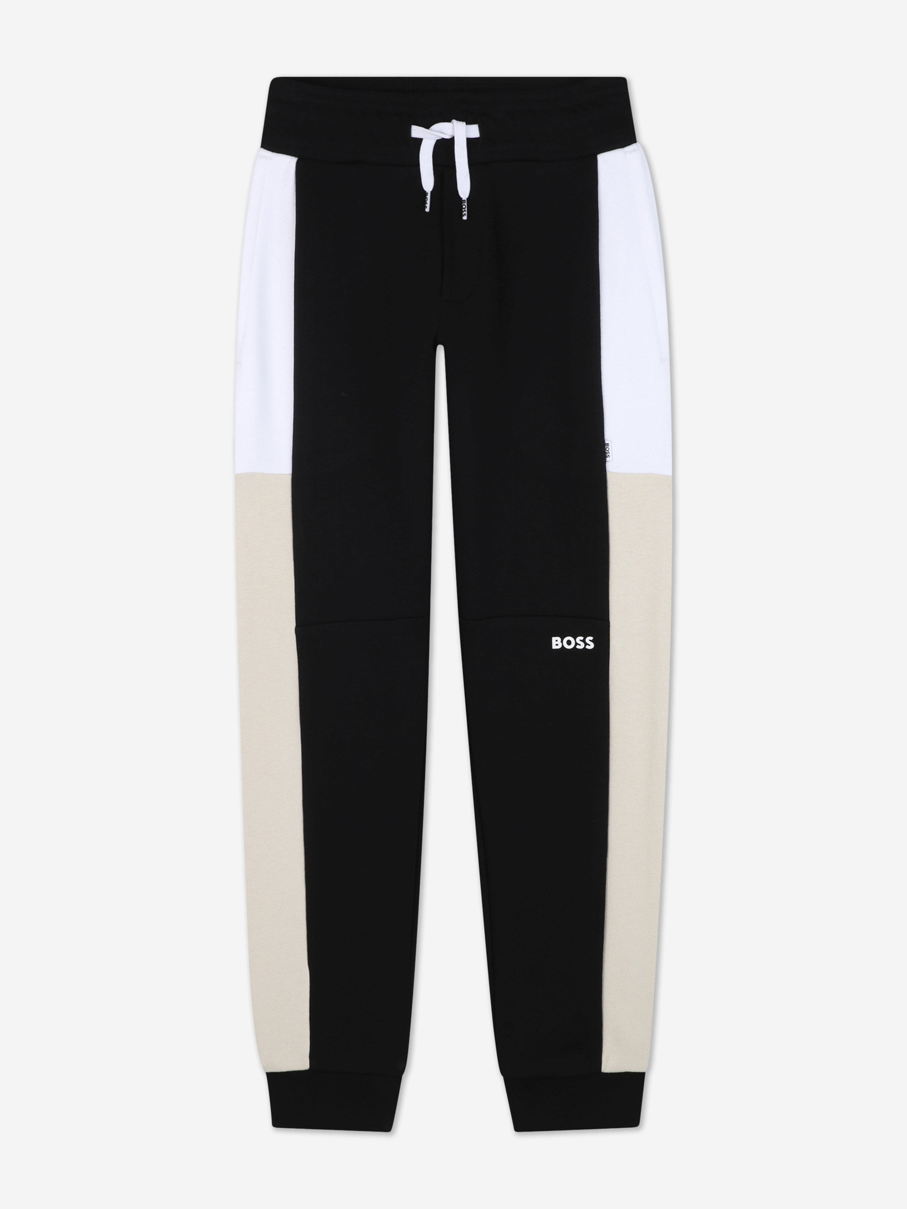 BOSS Boys Logo Tracksuit in Black Cheap Nicekicks