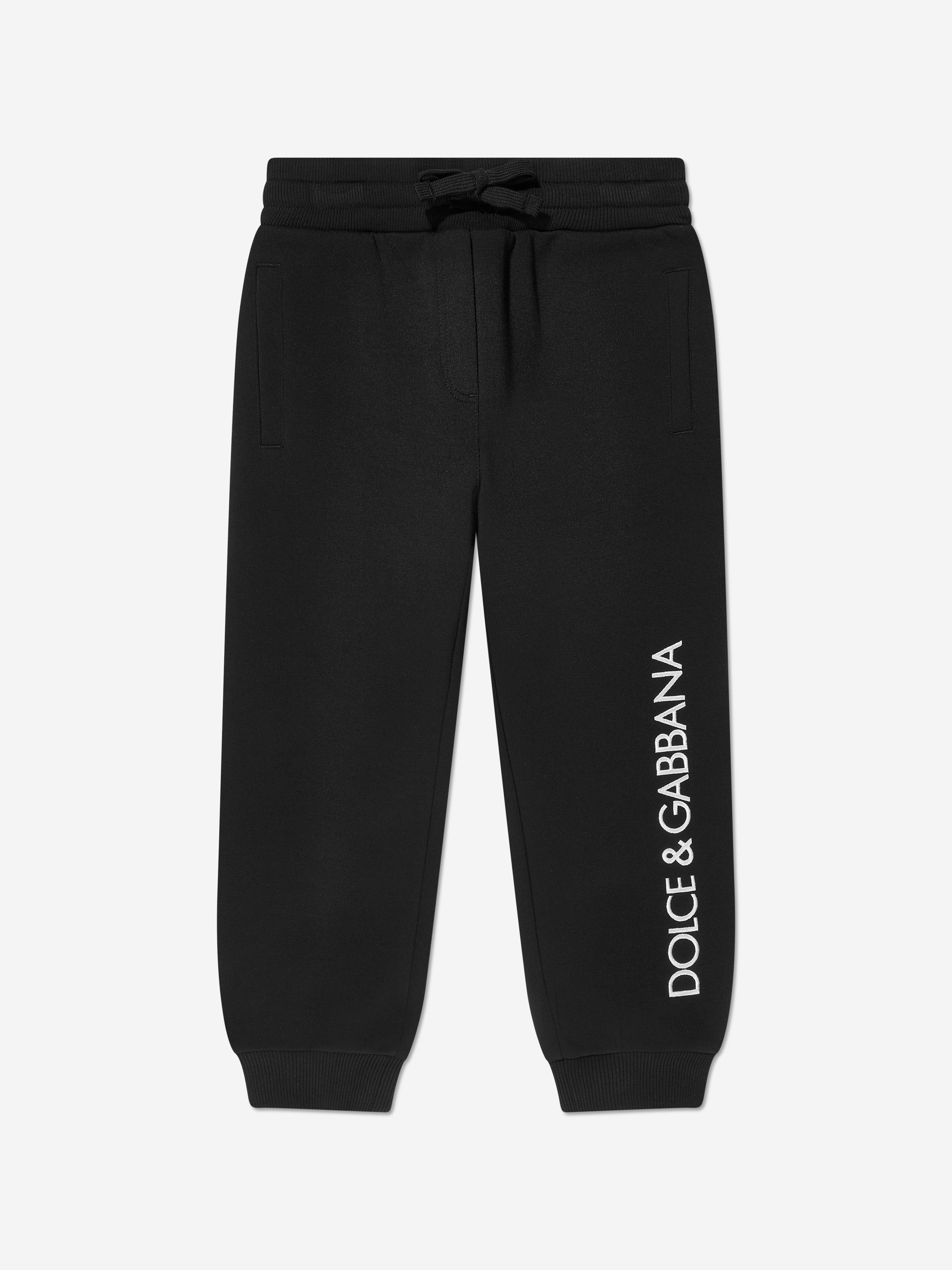 Dolce & Gabbana Girls Logo Joggers in Black Clearance Factory Outlet