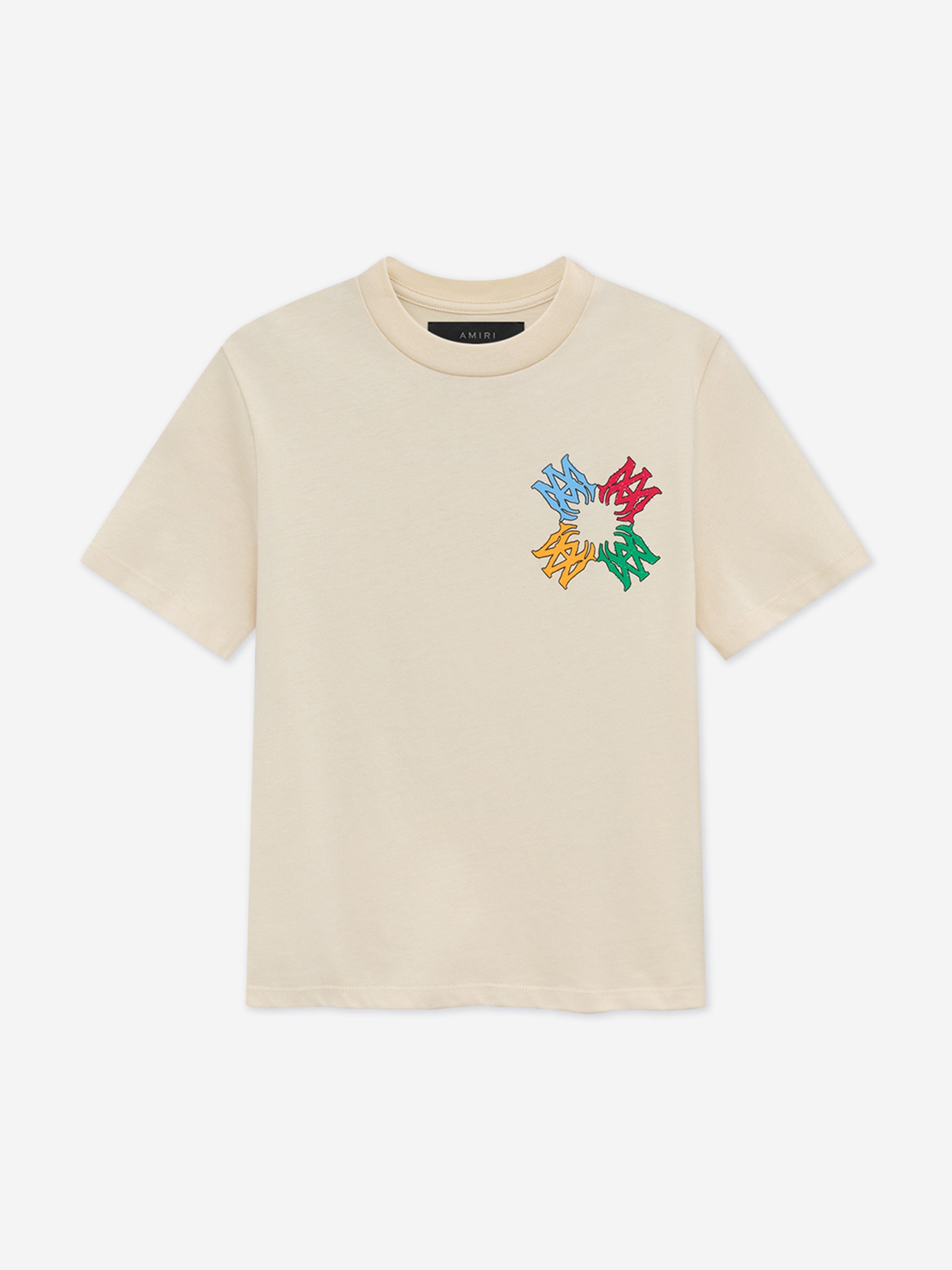 Kids MA Quad Scribble T-Shirt in Ivory Free Shipping Cost