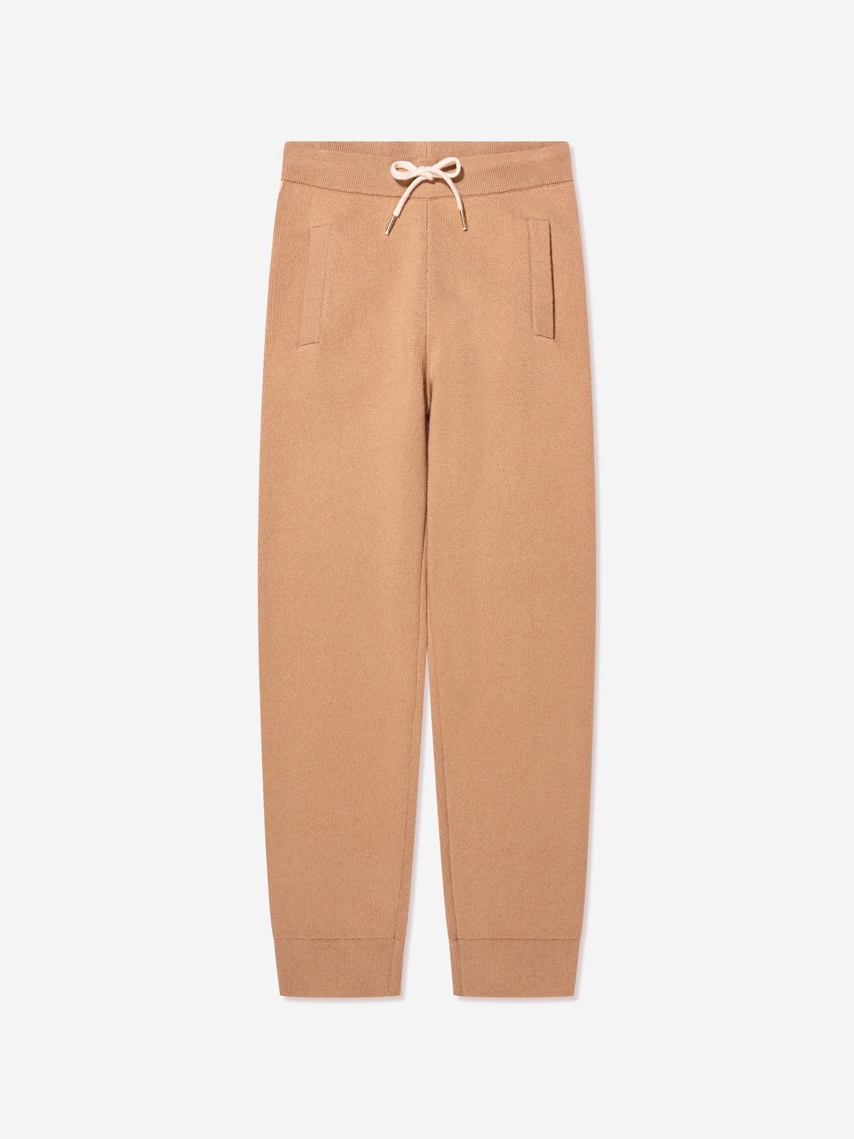 Chlo¨¦ Girls Knitted Trousers in Beige Professional Cheap Pice