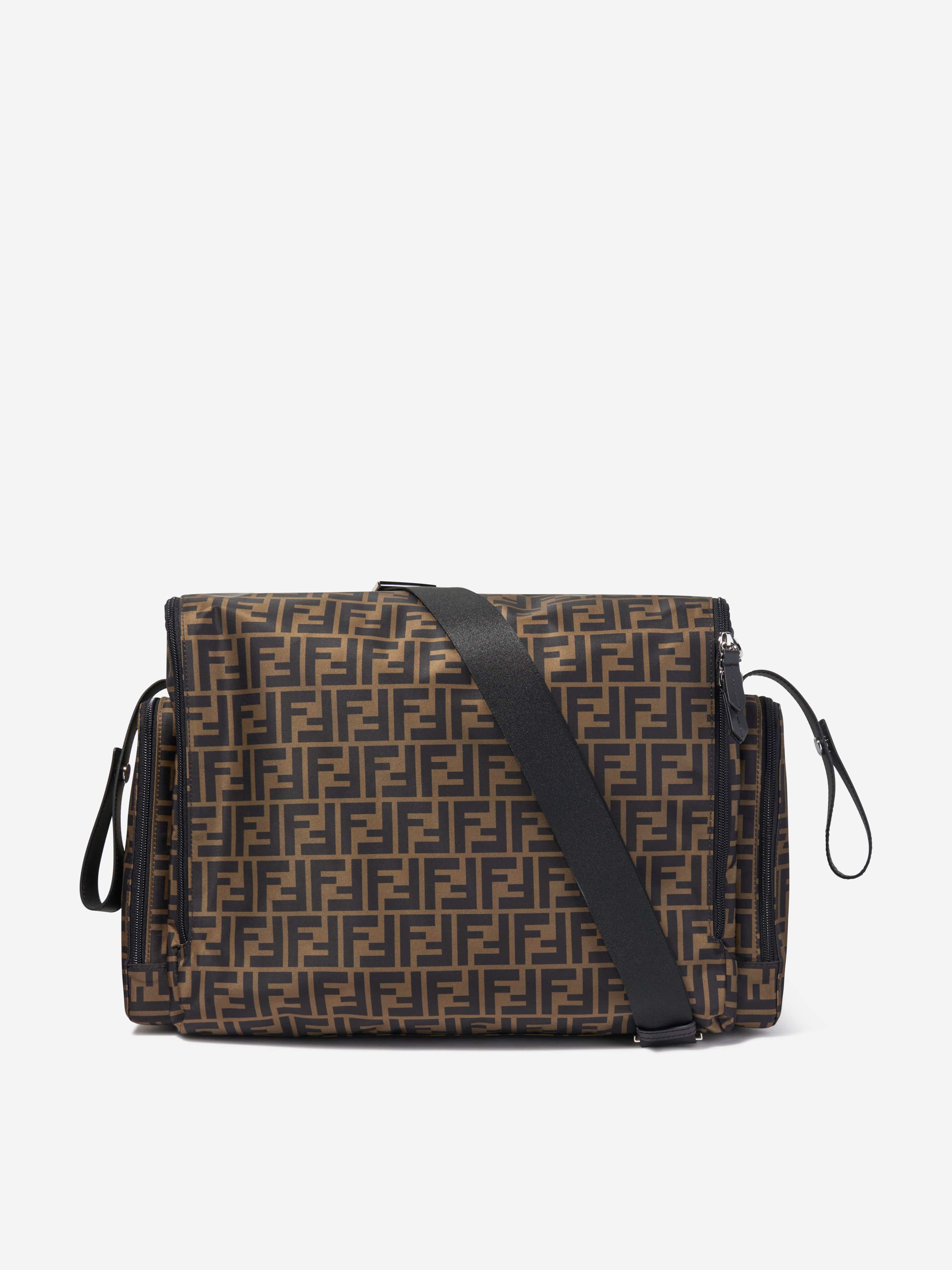 Fendi Baby FF Logo Changing Bag in Brown (40cm) Cheap Sale Free Shipping