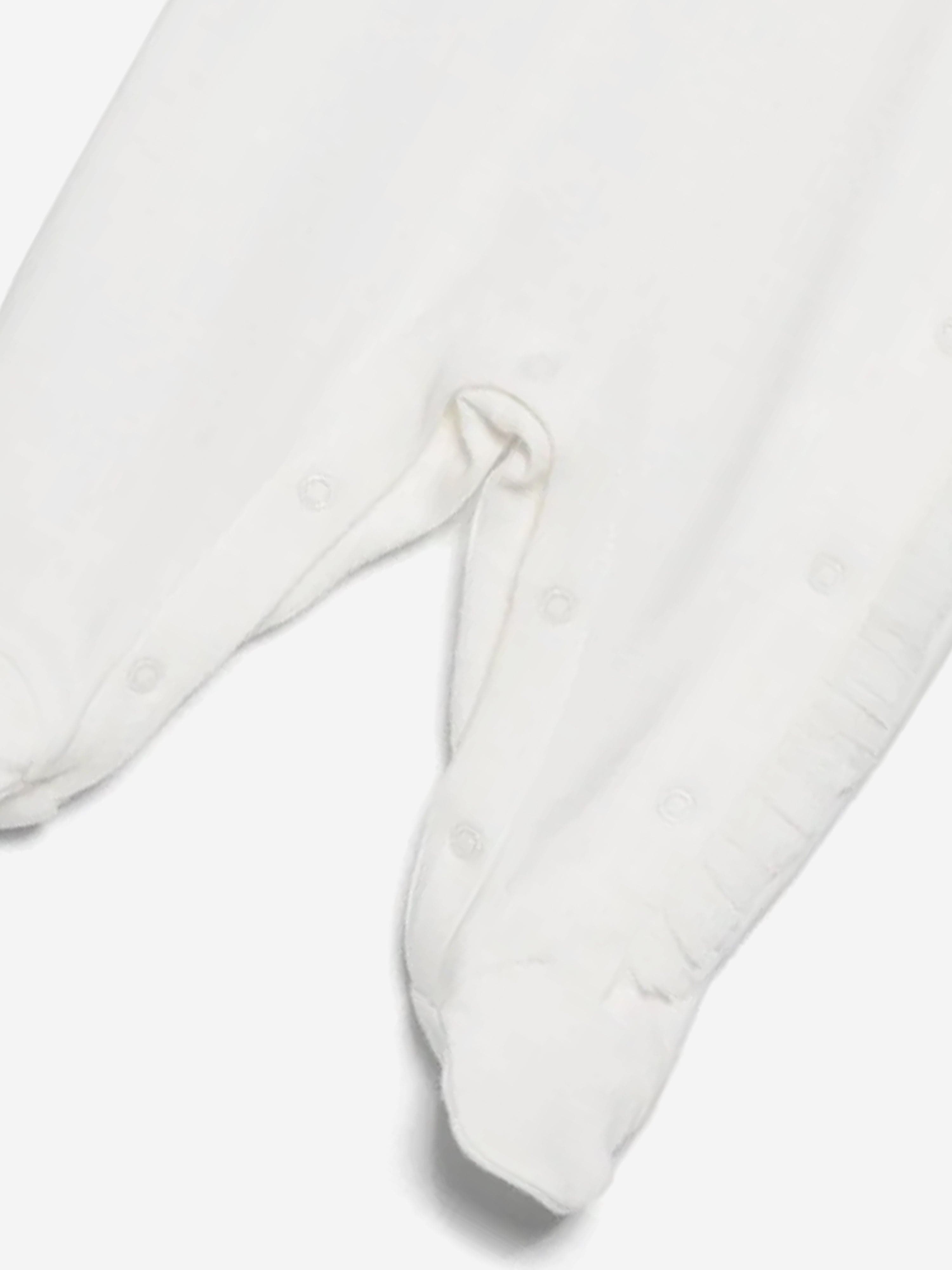 Monnalisa Baby Girls Teddy Babygrow in White Shop Offer Cheap Pice