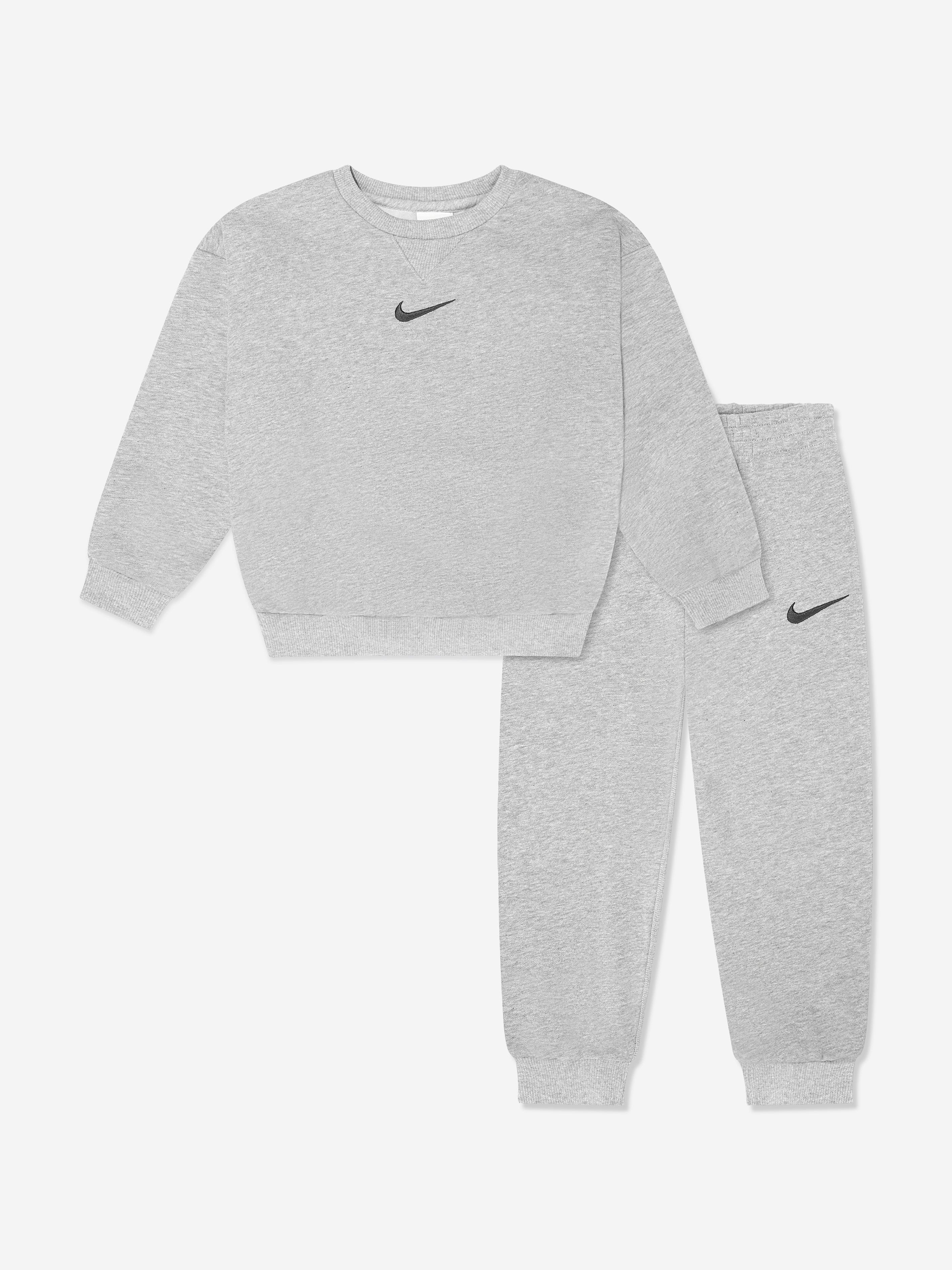 Kids Essential Fleece Tracksuit in Grey Factory Outlet