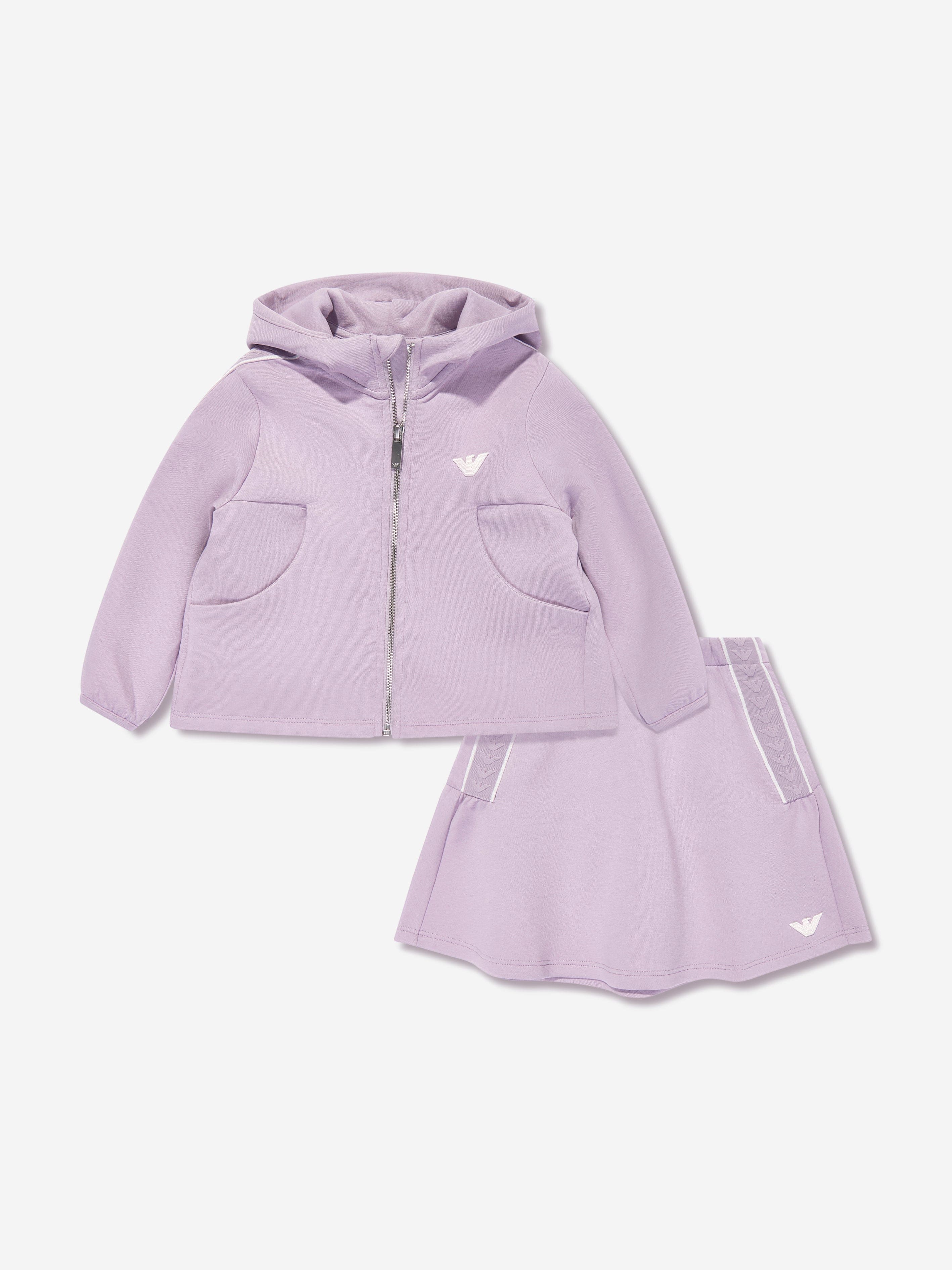 Emporio Armani Baby Girls Skirt Set in Purple Low Cost