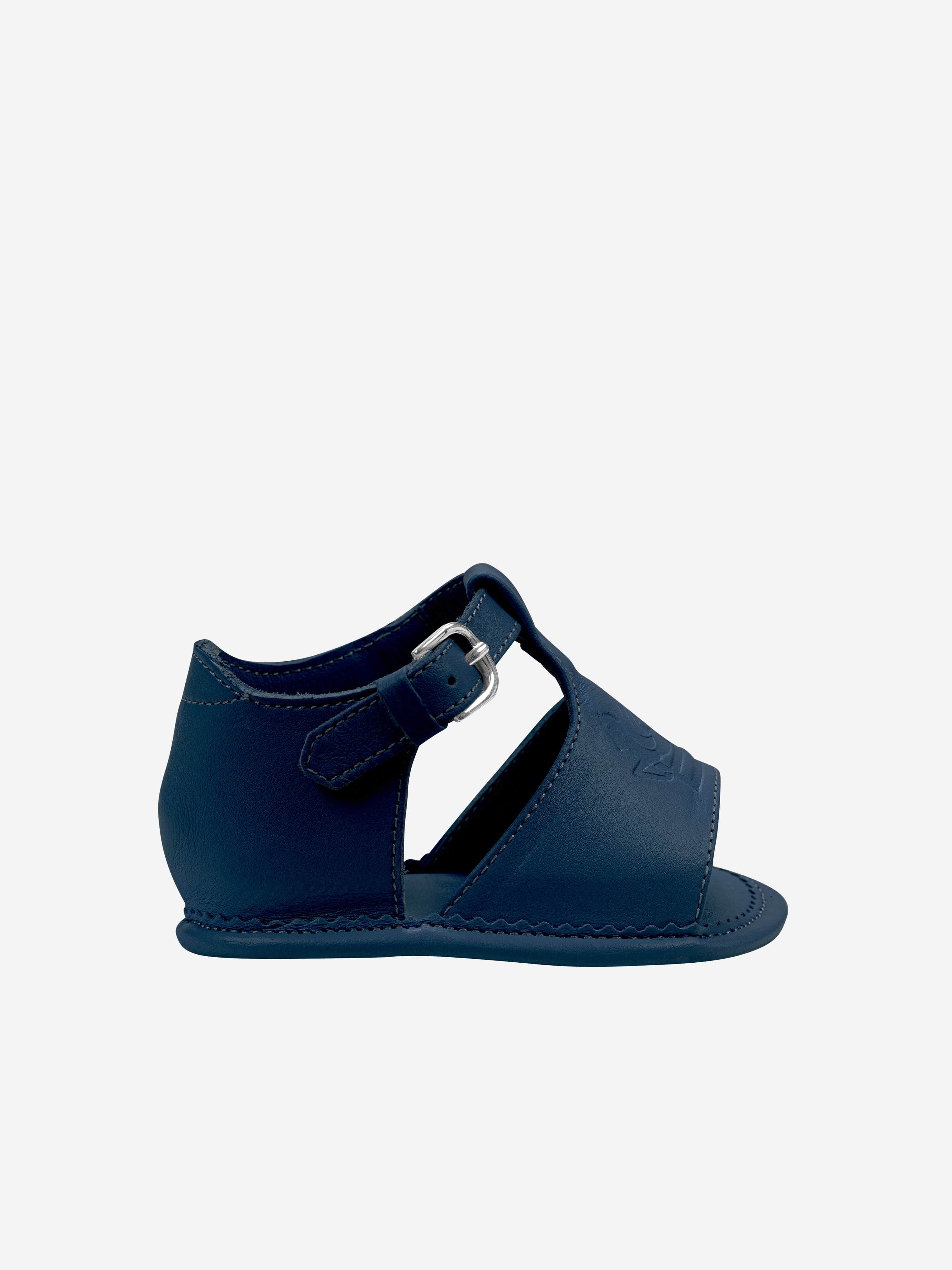Etro Baby Boys Leather Logo Sandals in Navy Clearance Wide Range Of