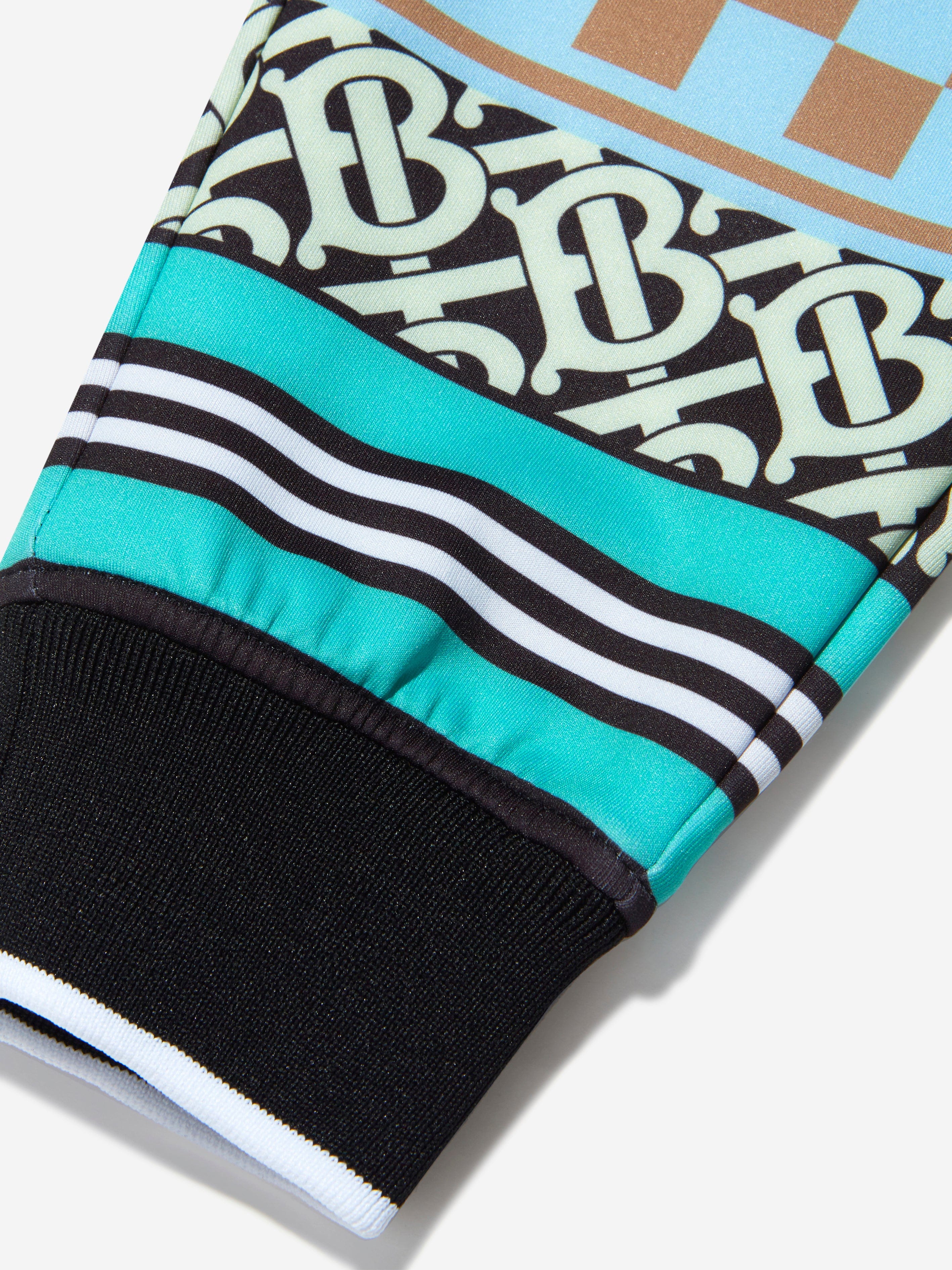 Burberry Boys Monogram Patterned Jersey Joggers Huge Surprise For Sale