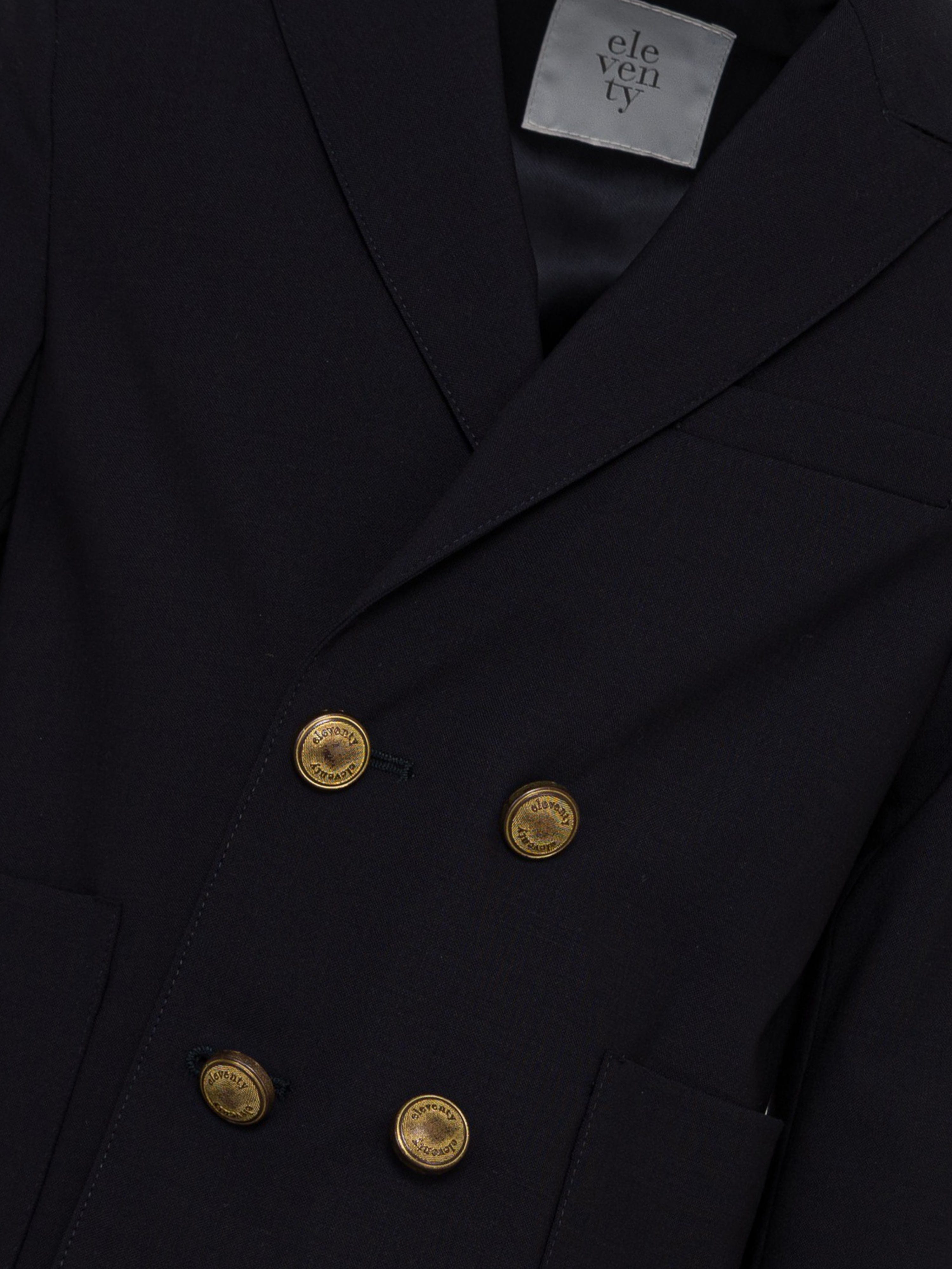 Eleventy Boys Wool Suit Jacket in Navy Sale 2025
