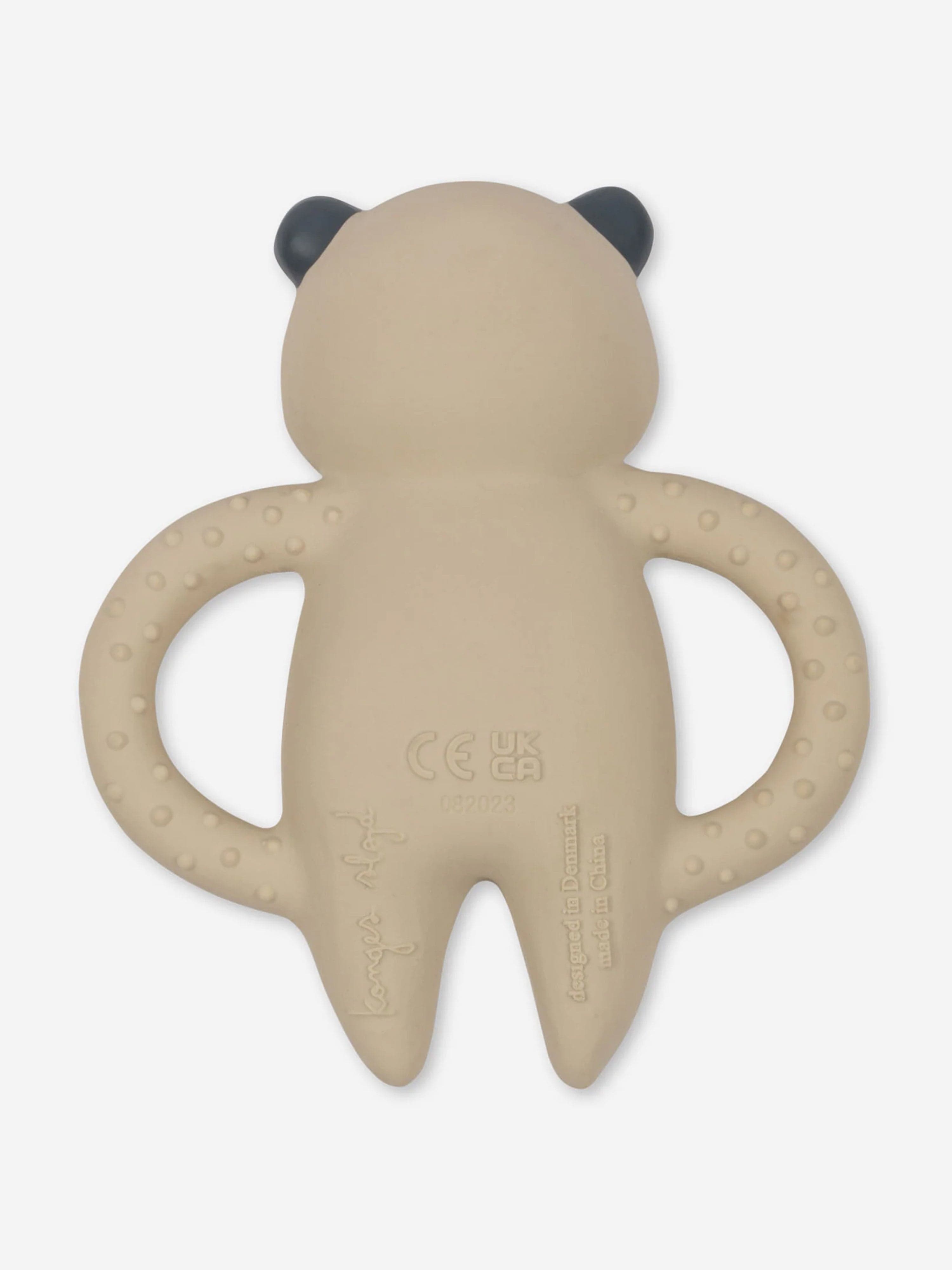 Konges Sljd Baby Panda Teeth Soother in Beige (11.7cm) Quality Original