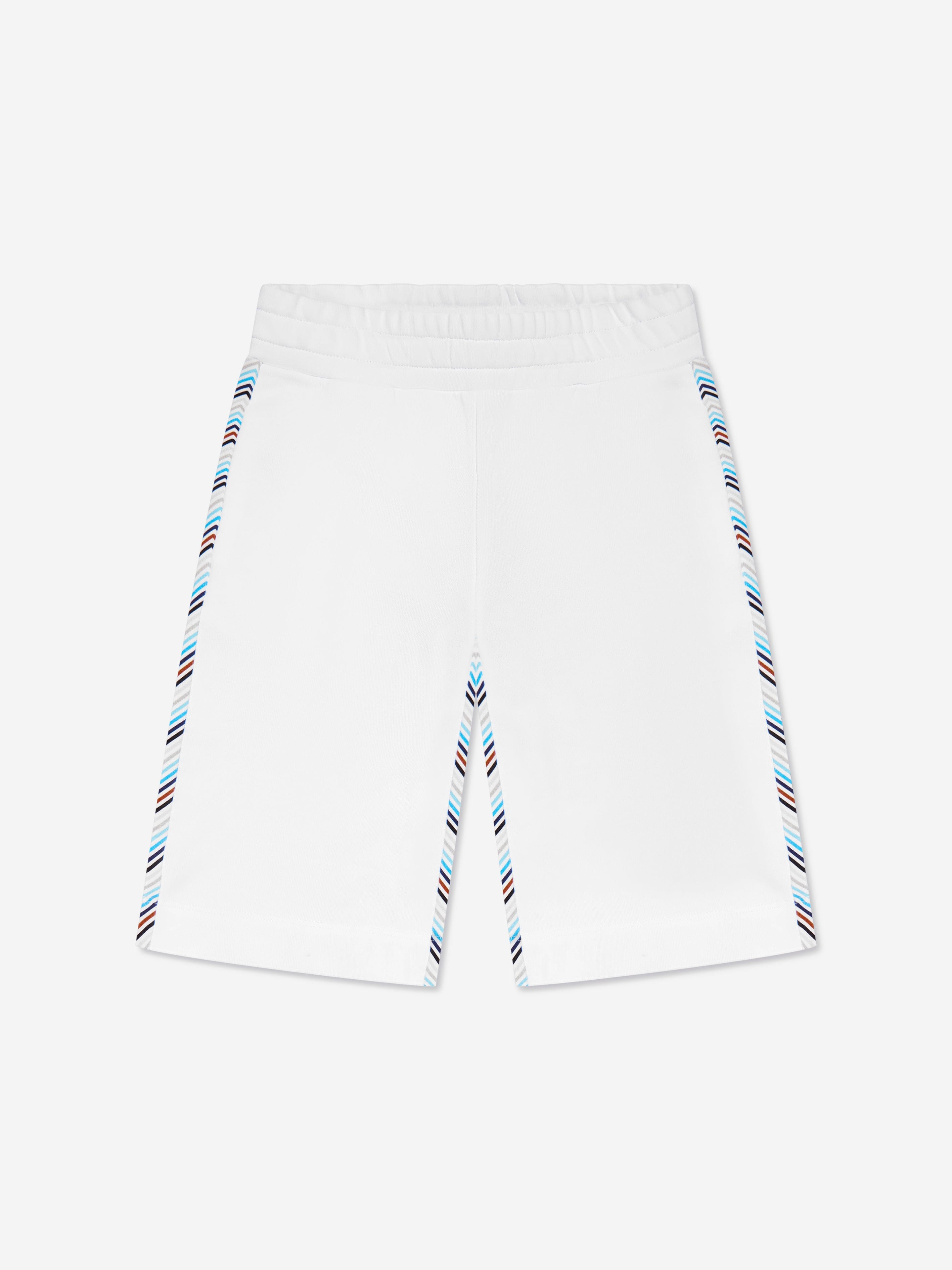 Missoni Boys Jersey Shorts in White Cheap Factory Outlet