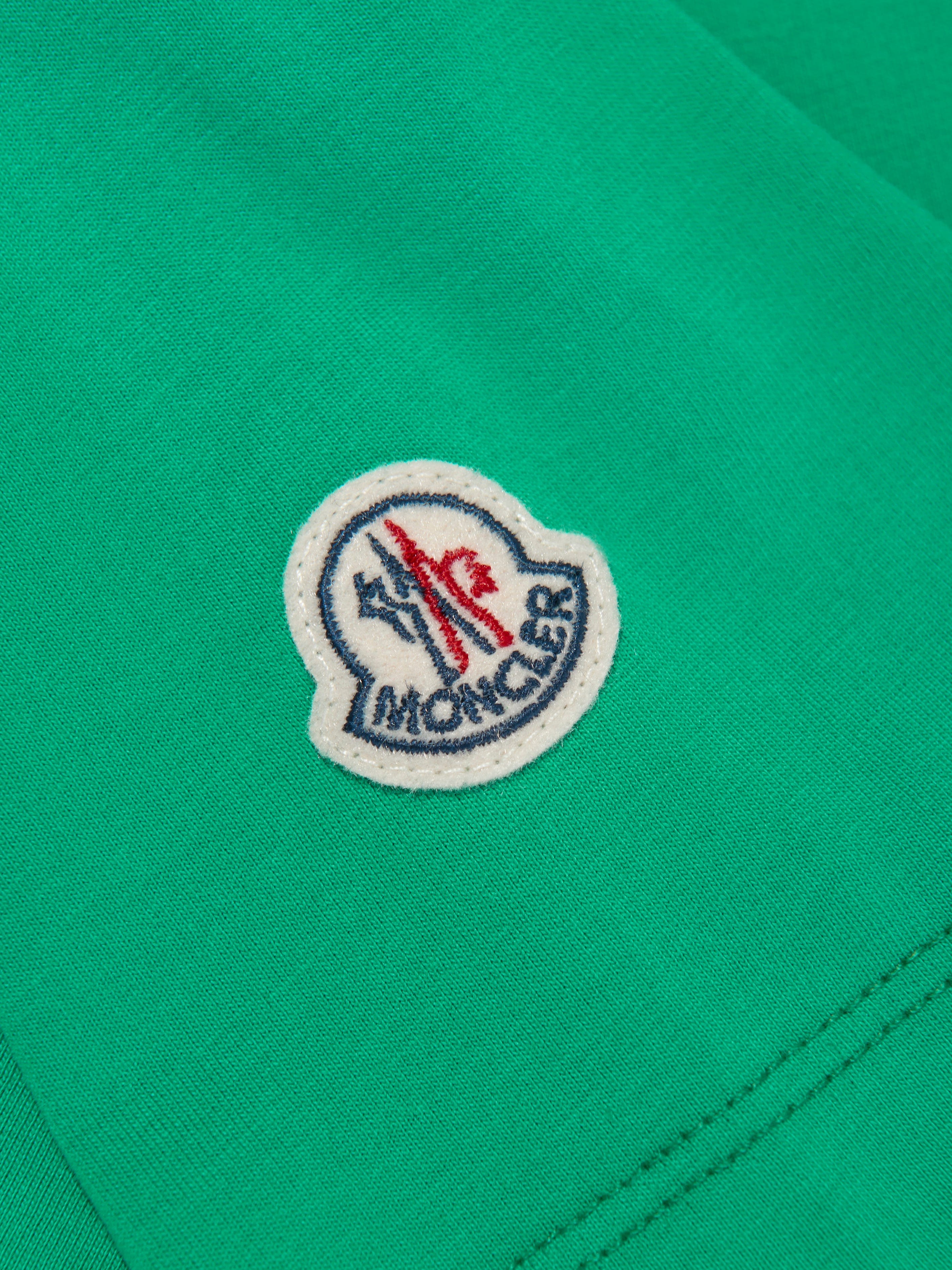 Moncler Enfant Boys Logo t-Shirt in Green Discount Wholesale