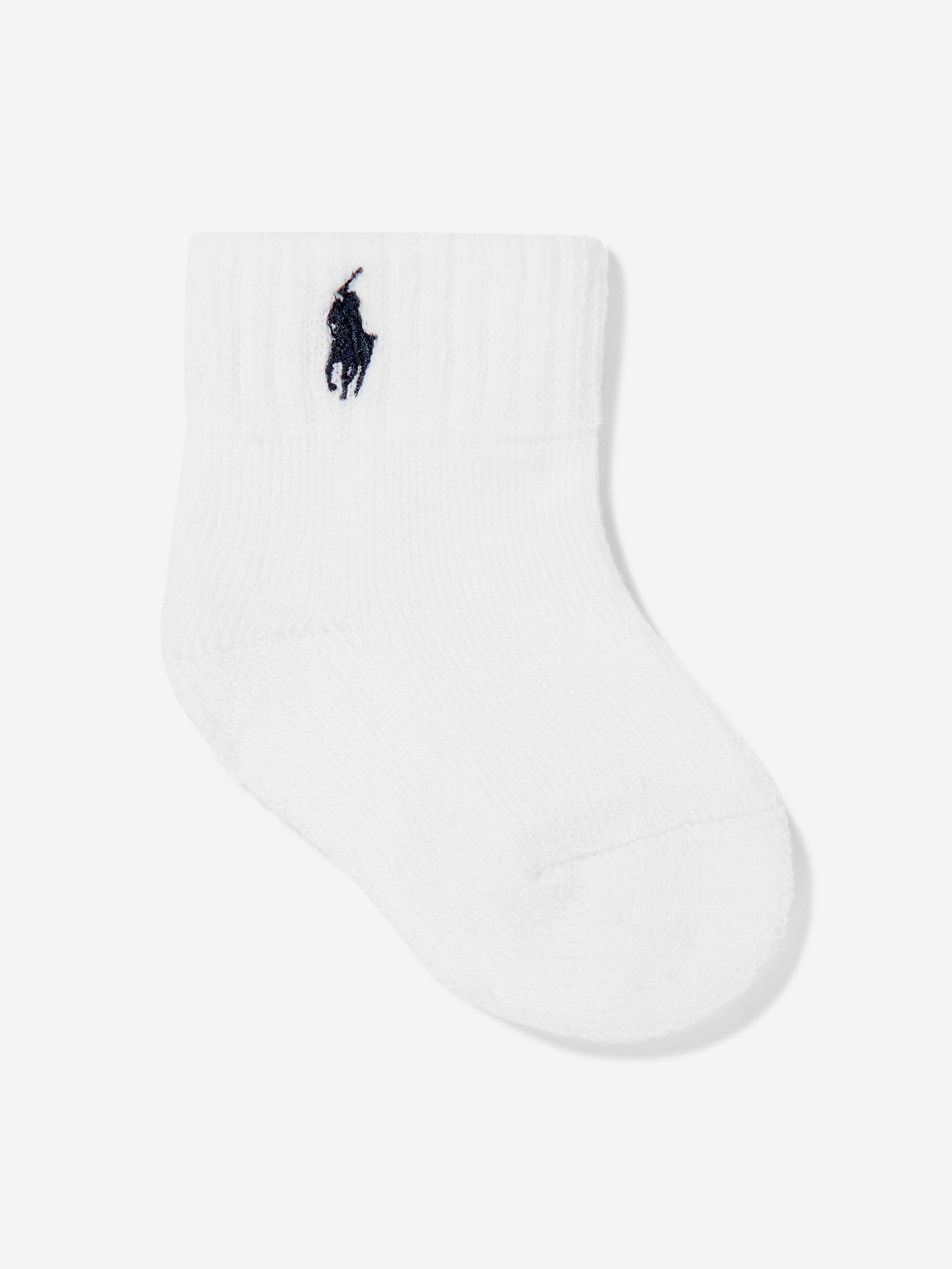 Ralph Lauren Baby 6 Pack Sports Sock Set in White Discount Hot Sale