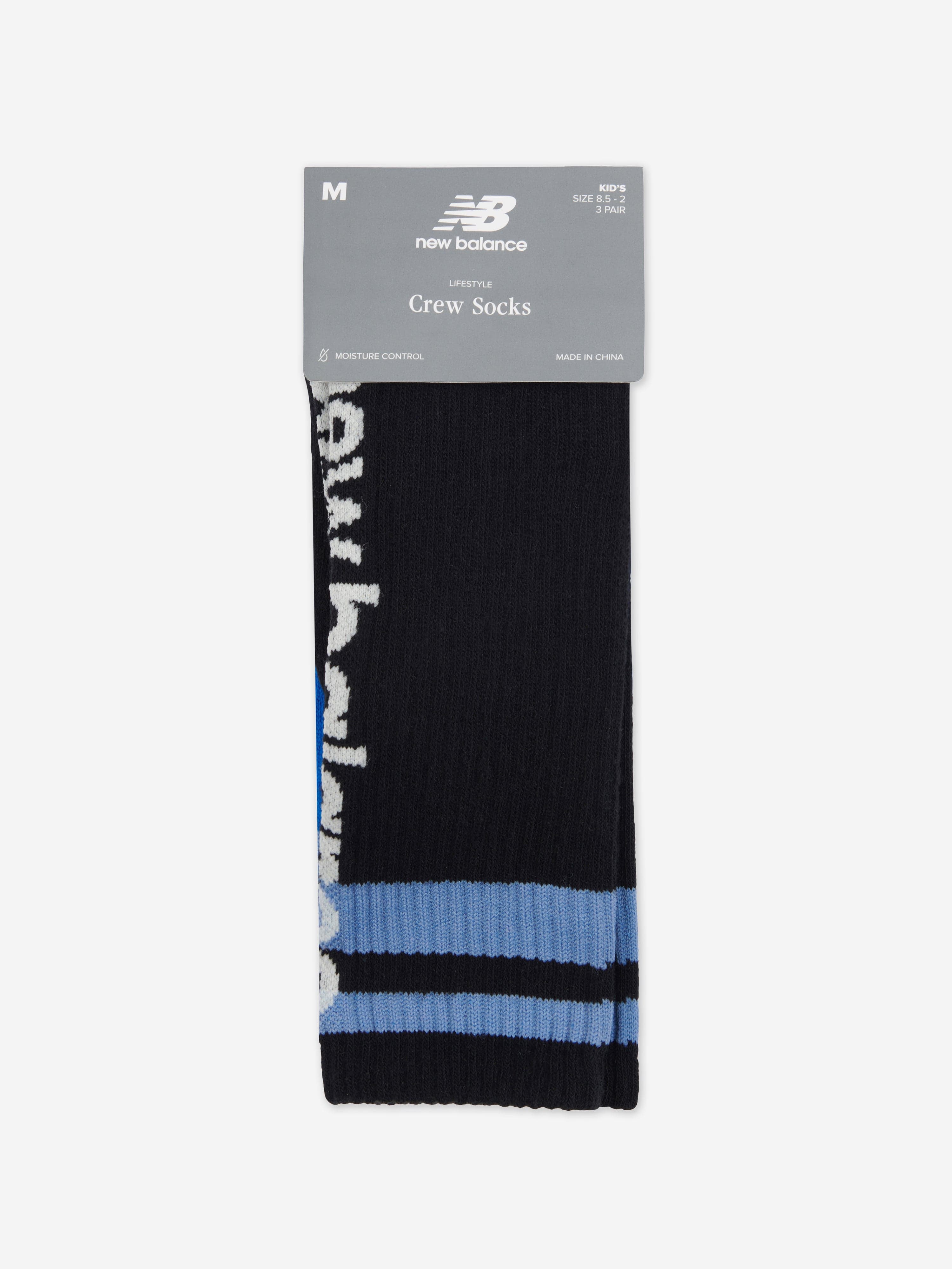 New Balance Boys 3 Pack Basketball Socks Set in Multicolour Geniue Stockist Online