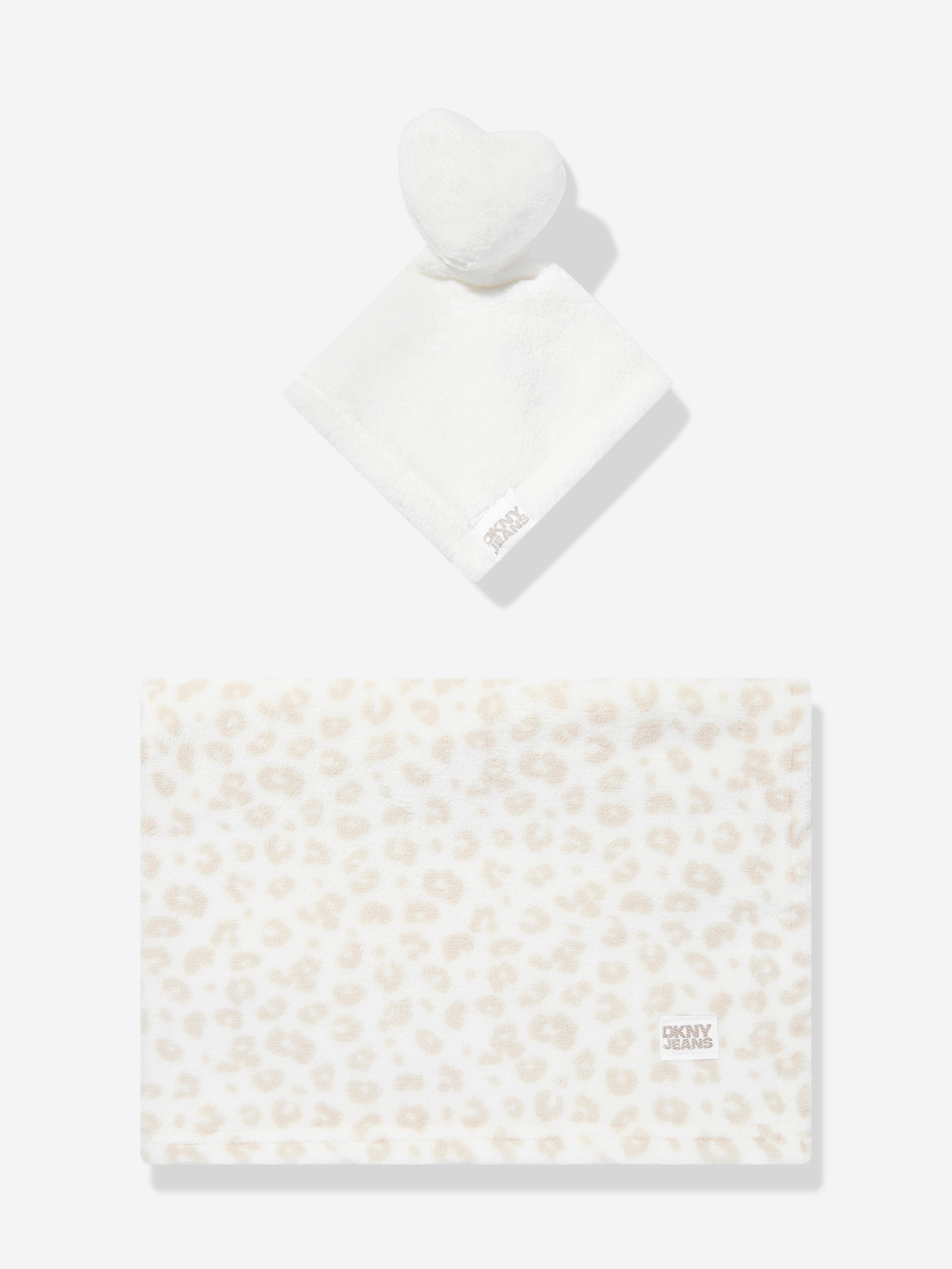 DKNY Baby Blanket and Comforter Set in Ivory (90cm) Cheap 100% Authentic