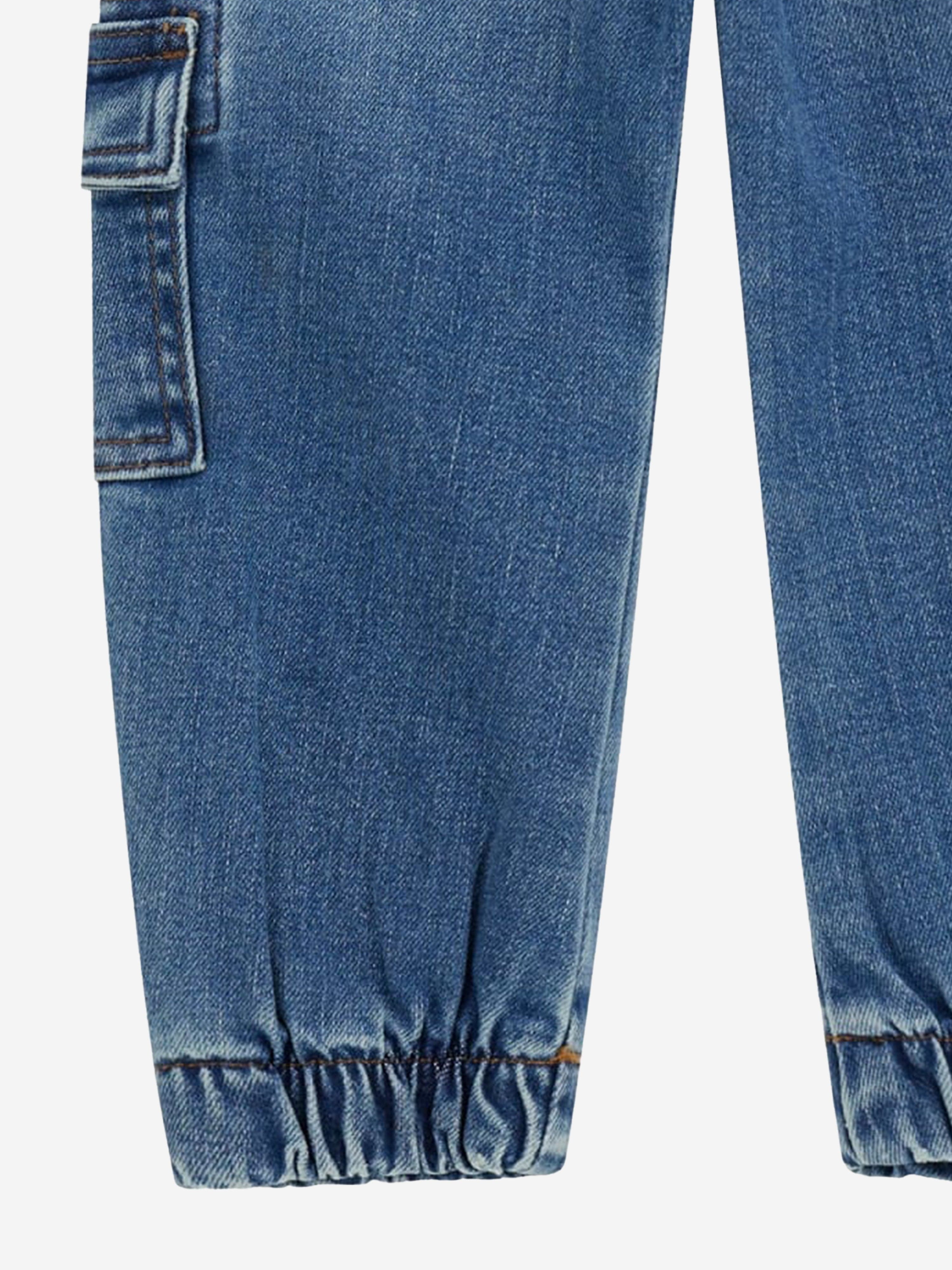 Boys Comfort Denim Pull On Jeans in Blue Sale Supply