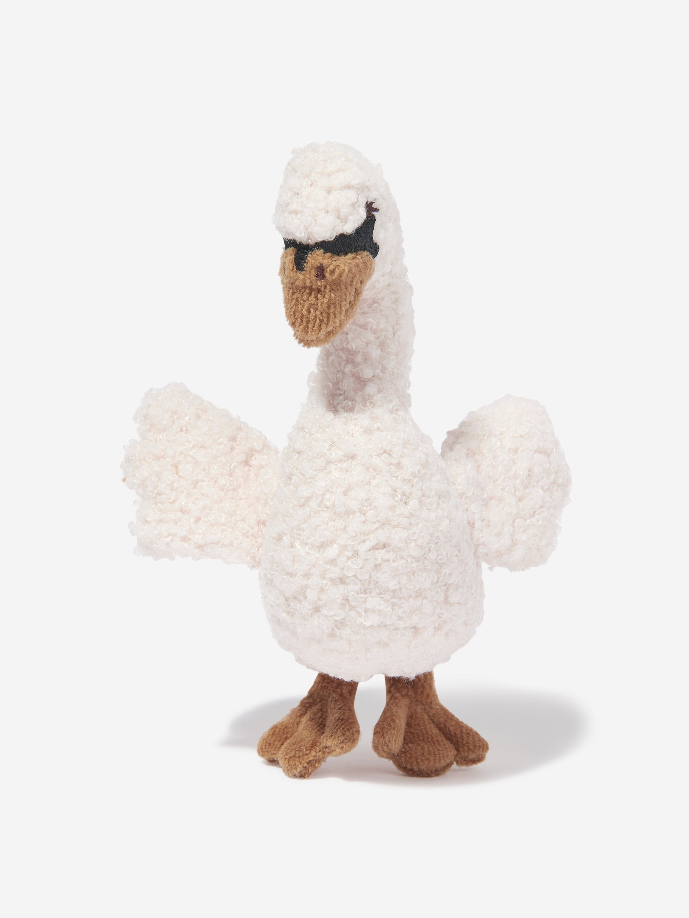 Konges Sljd Baby Swan Soft Toy in White Comfortable Cheap Pice