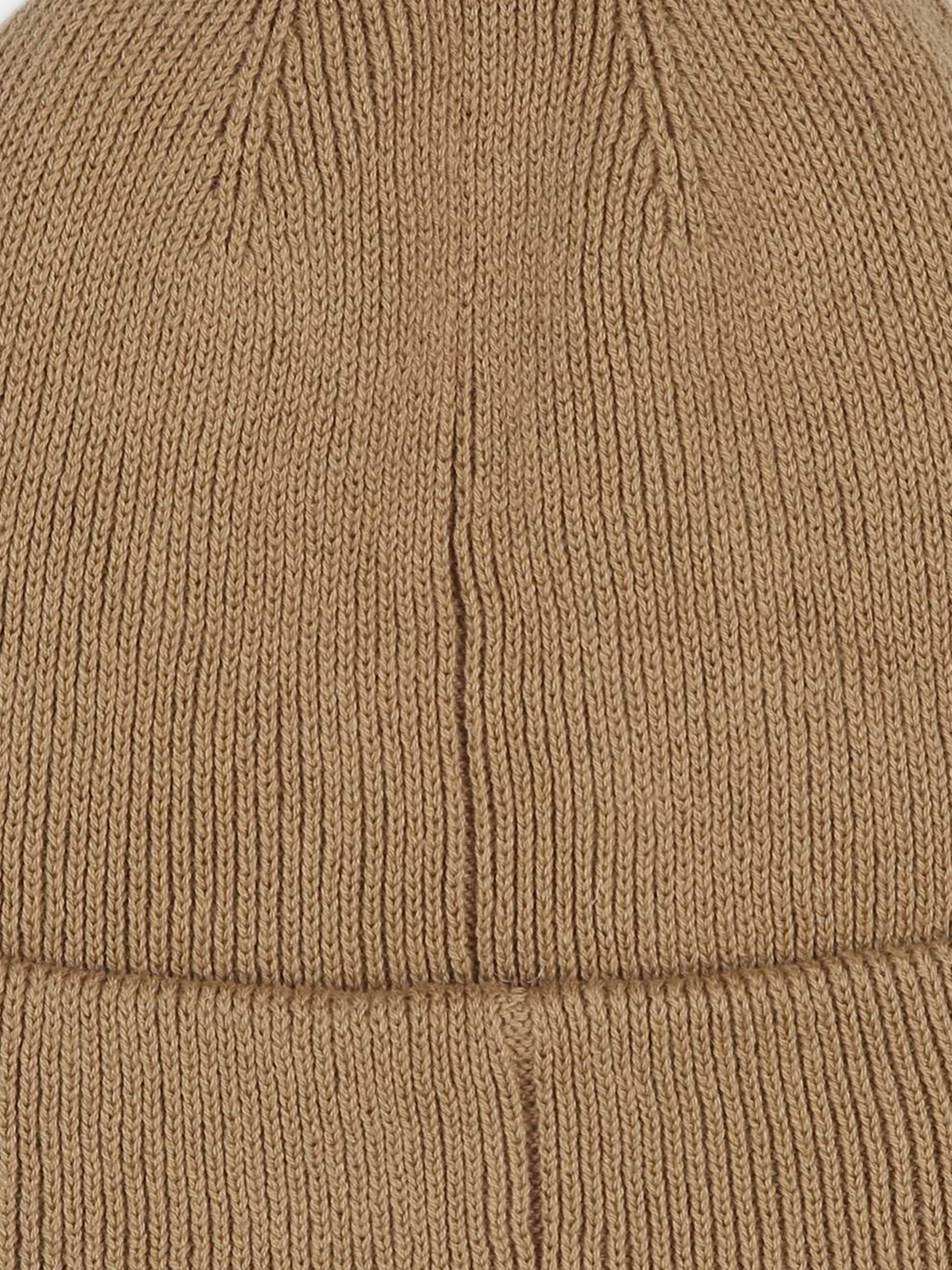 BOSS Boys Knitted Logo Beanie Hat in Brown Free Shipping Factory Outlet