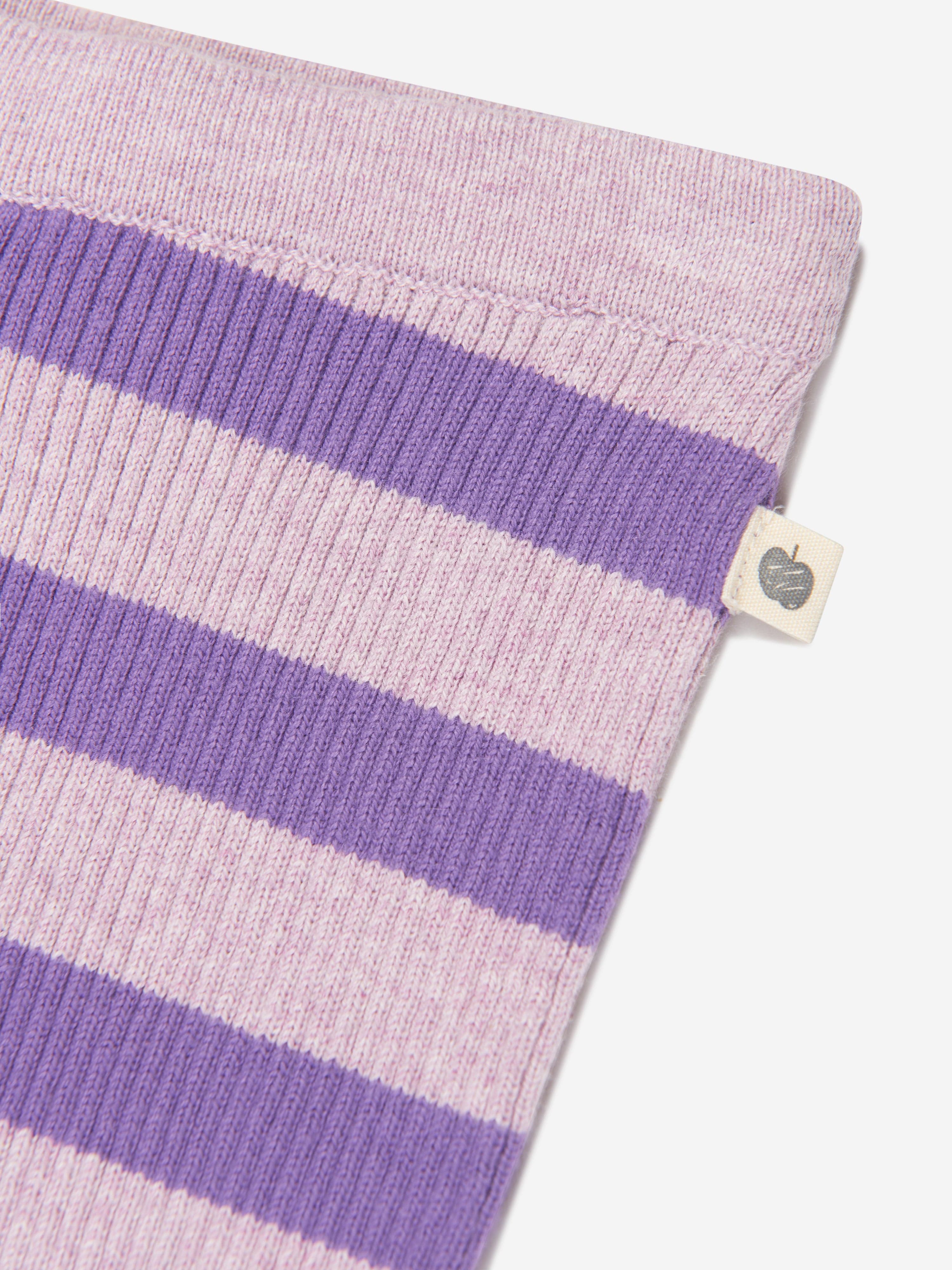The Bonnie Mob Baby Girls Cashmere Knit Leggings in Purple Sale Get To Buy