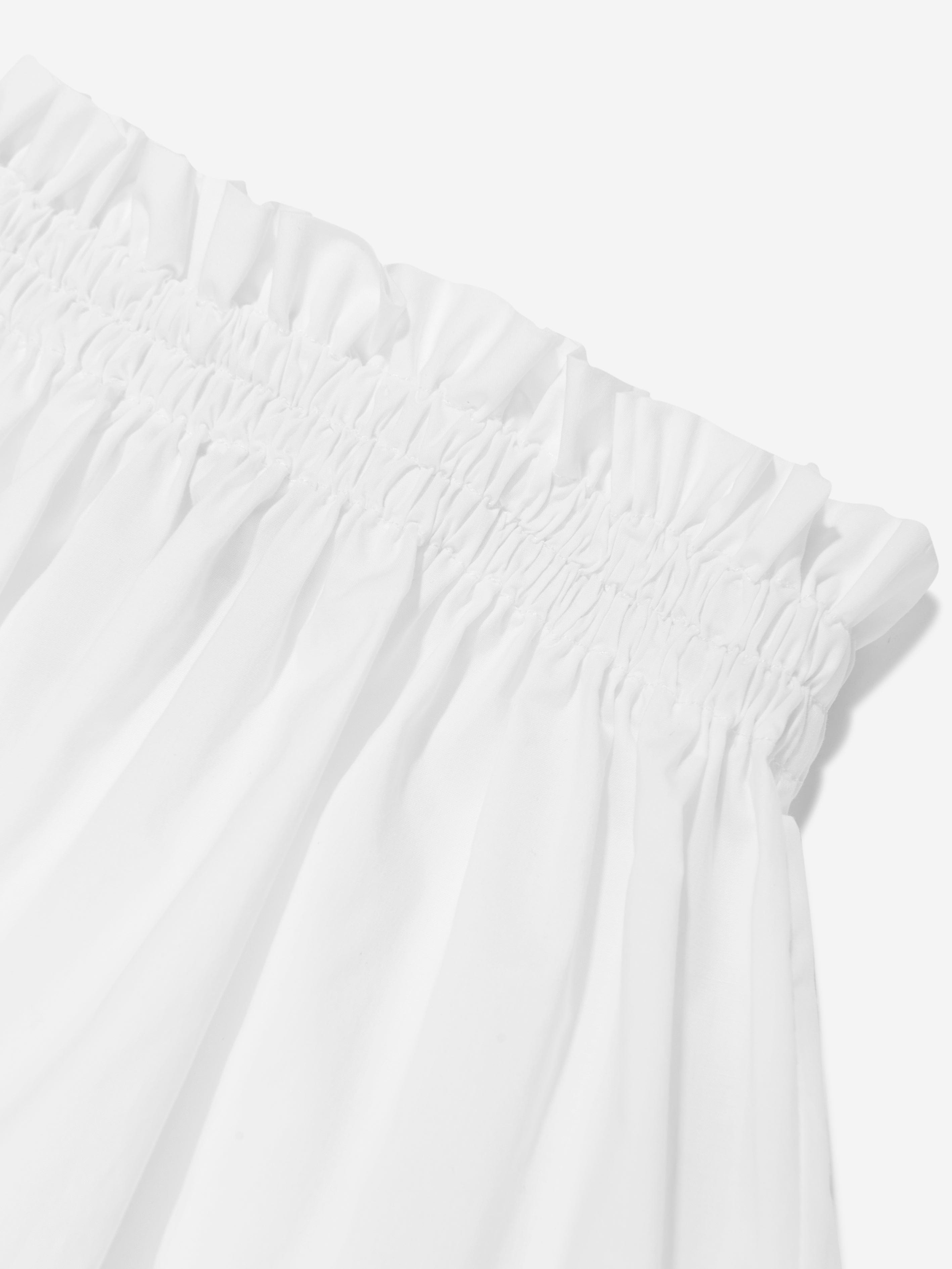 Fendi Baby Girls Cotton Skirt in White Sale Cheap Online