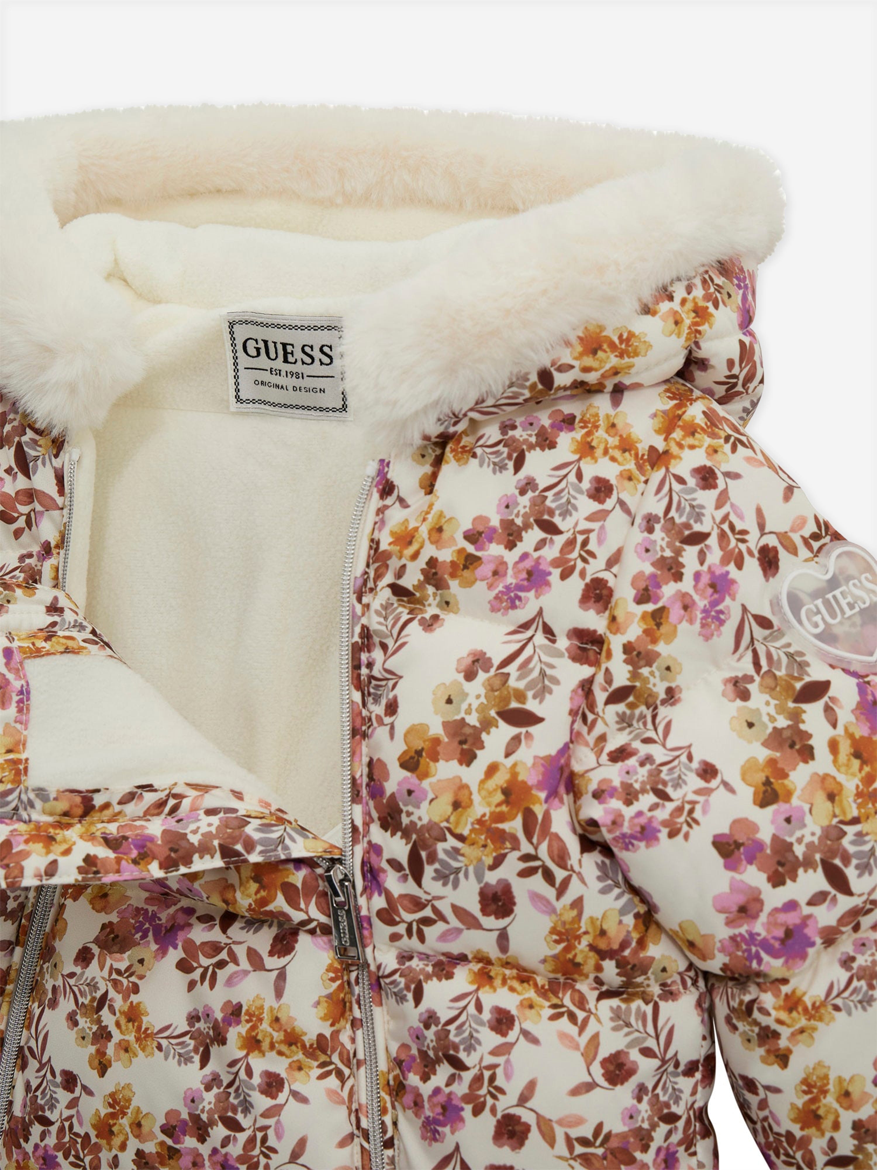 Guess Baby Girls Floral Snowsuit in Pink Cheap Low Shipping Fee