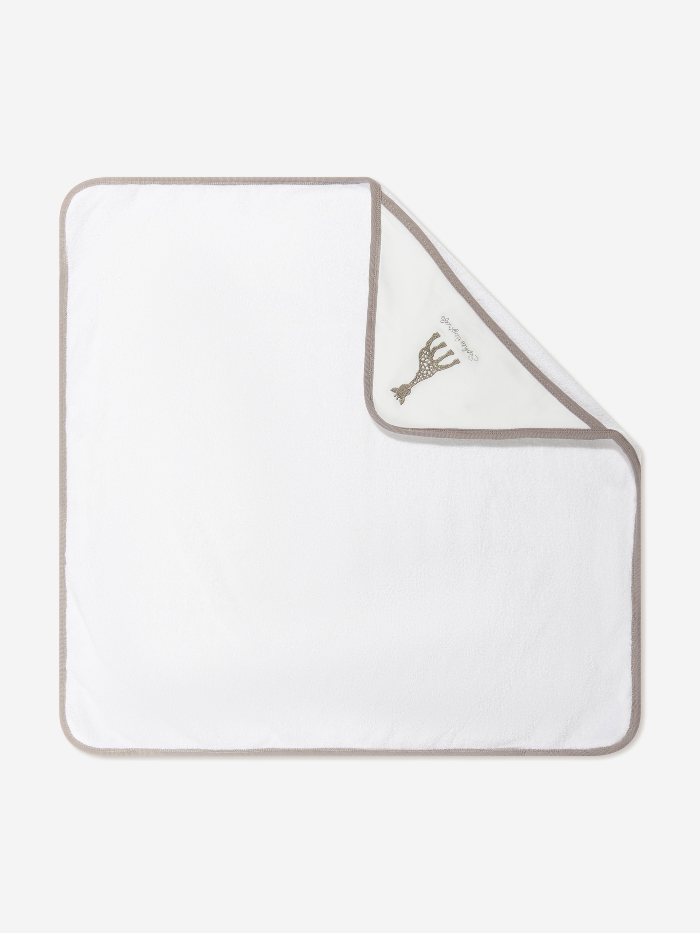Sophie La Girafe Baby Hooded Bath Towel in White Professional Online