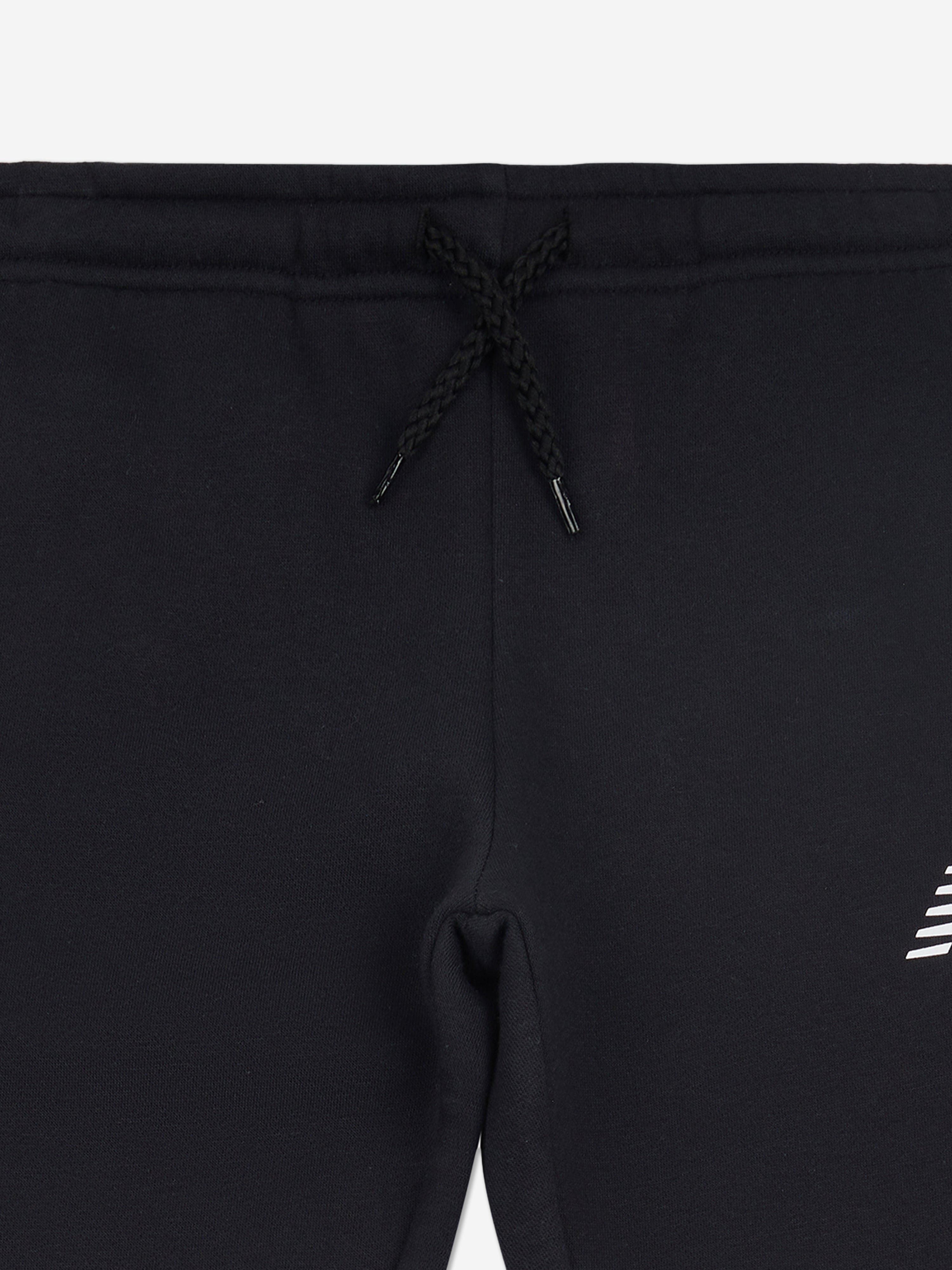 New Balance Boys Brush Back Stacked Logo Joggers in Black Free Shipping Browse