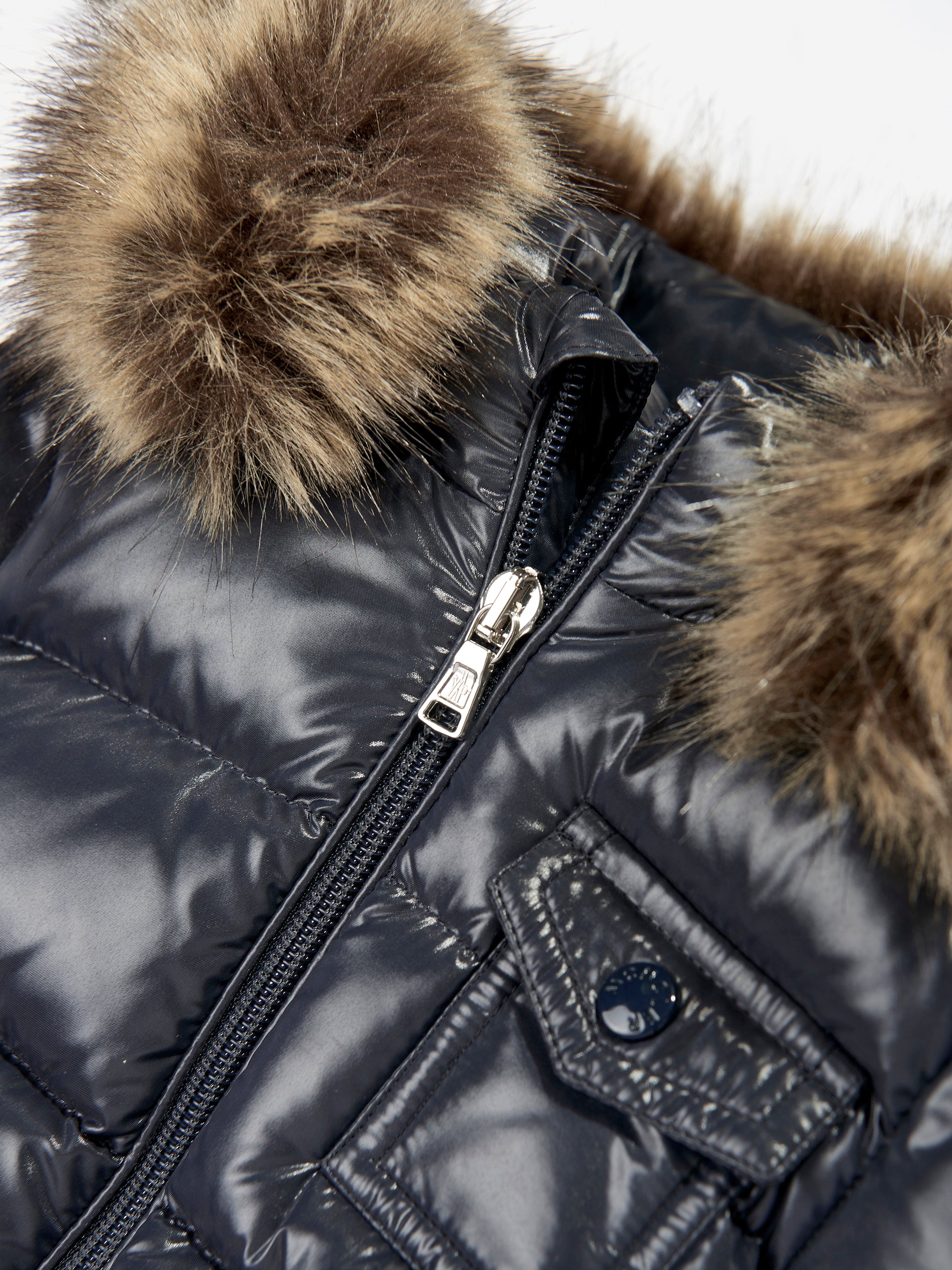 Moncler Enfant Baby Down Padded K2F Jacket in Navy Buy Cheap Visit New