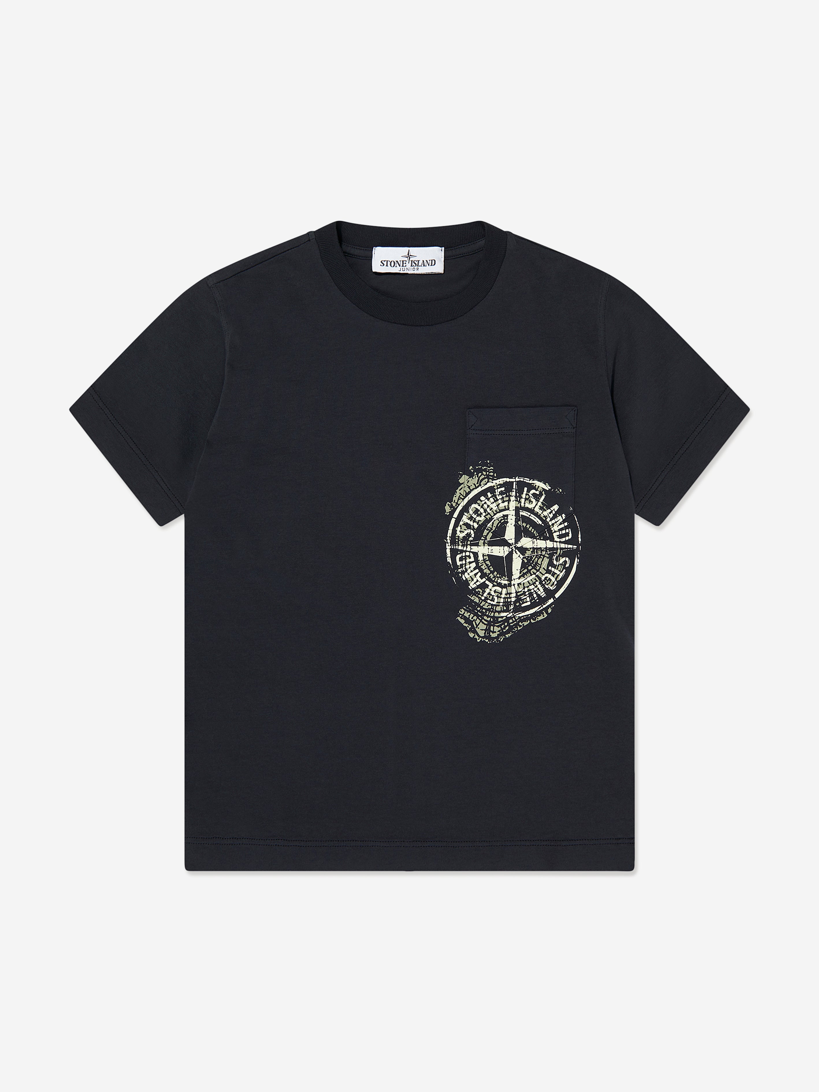 Boys Logo Pocket T-Shirt in Navy Choice