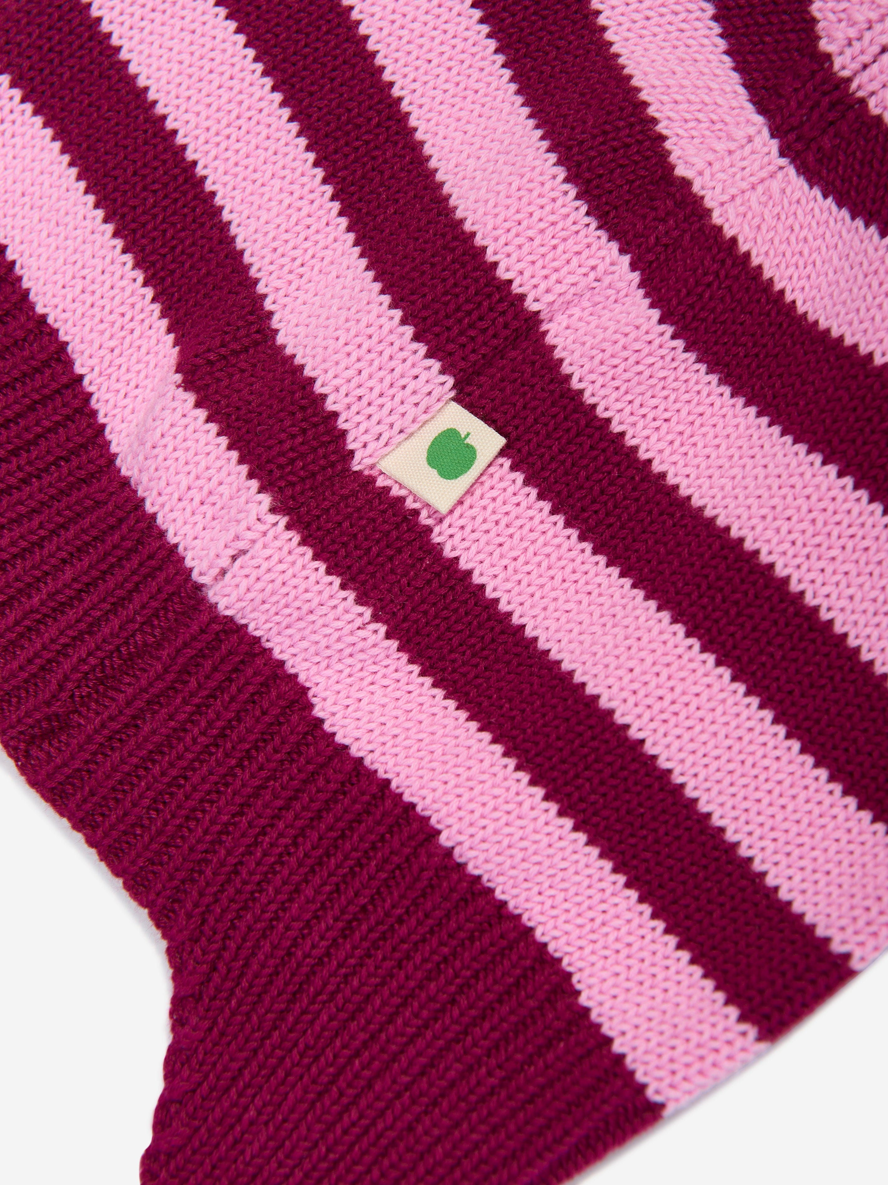The Bonnie Mob Baby Girls Damson Knit Hat With Ears in Purple Original Cheap Pice