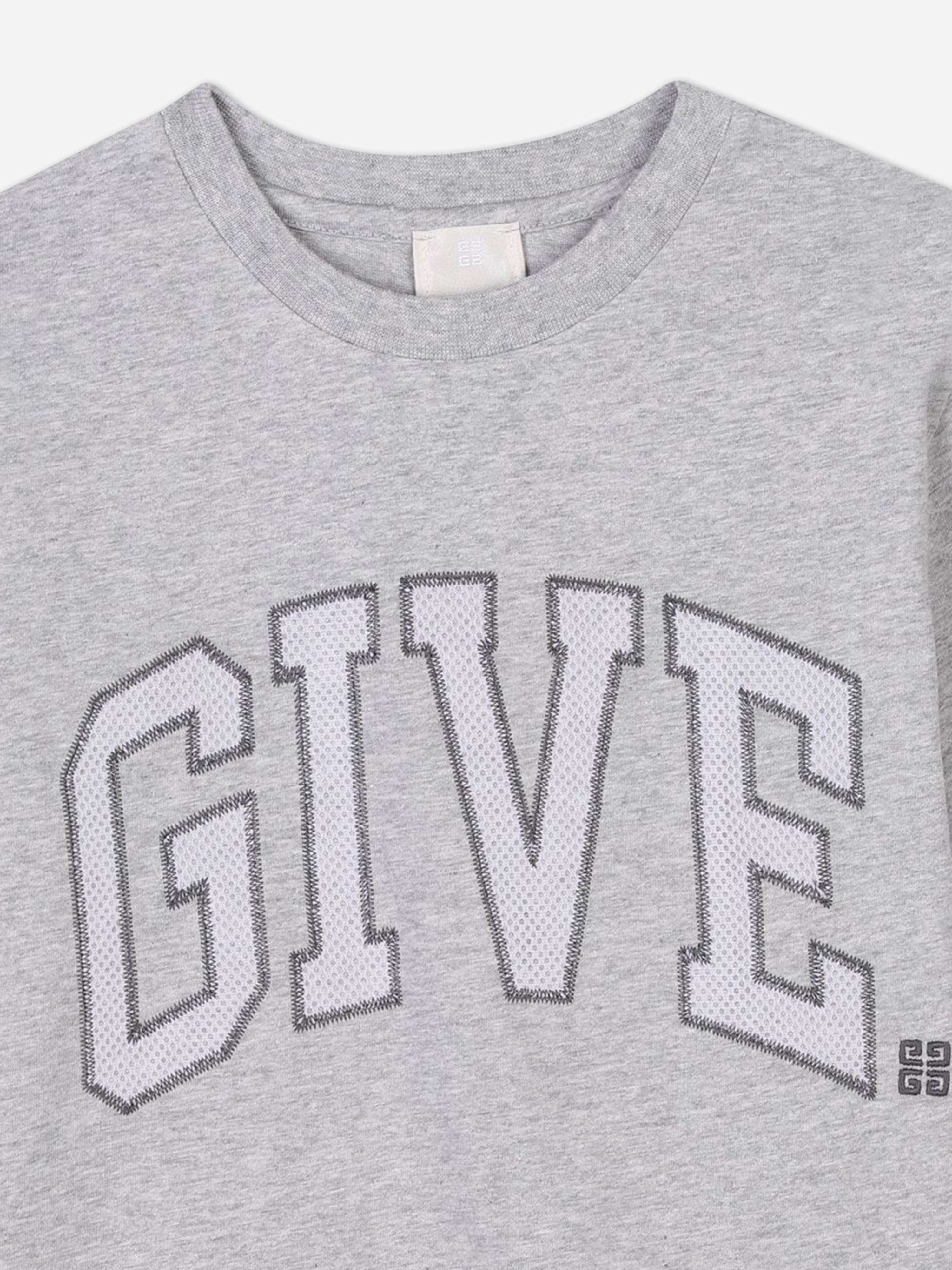 Boys Embroidered Logo T-Shirt in Grey Visit New For Sale