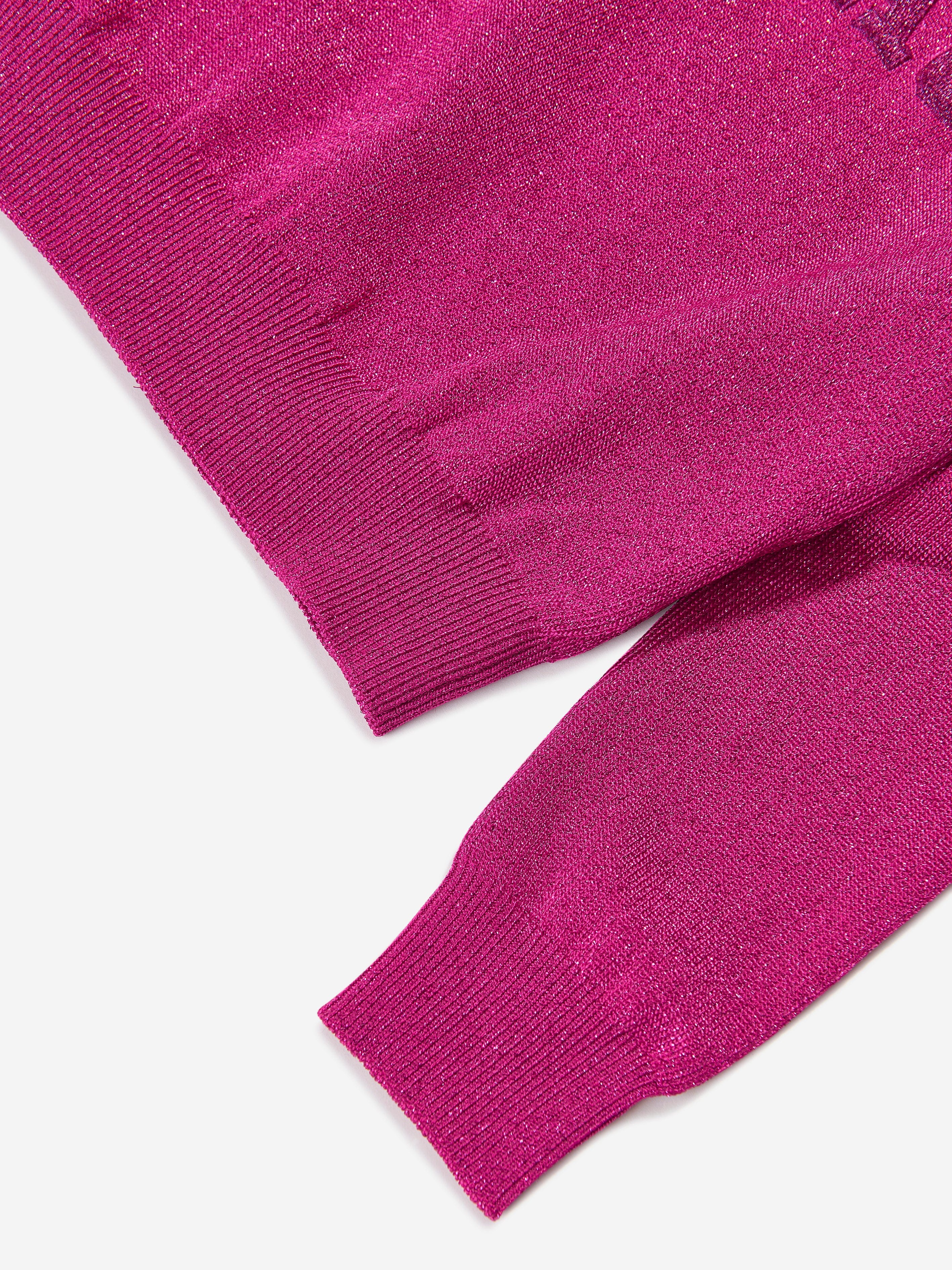 Versace Girls Logo Knitted Sweater in Pink Affordable Cheap Online