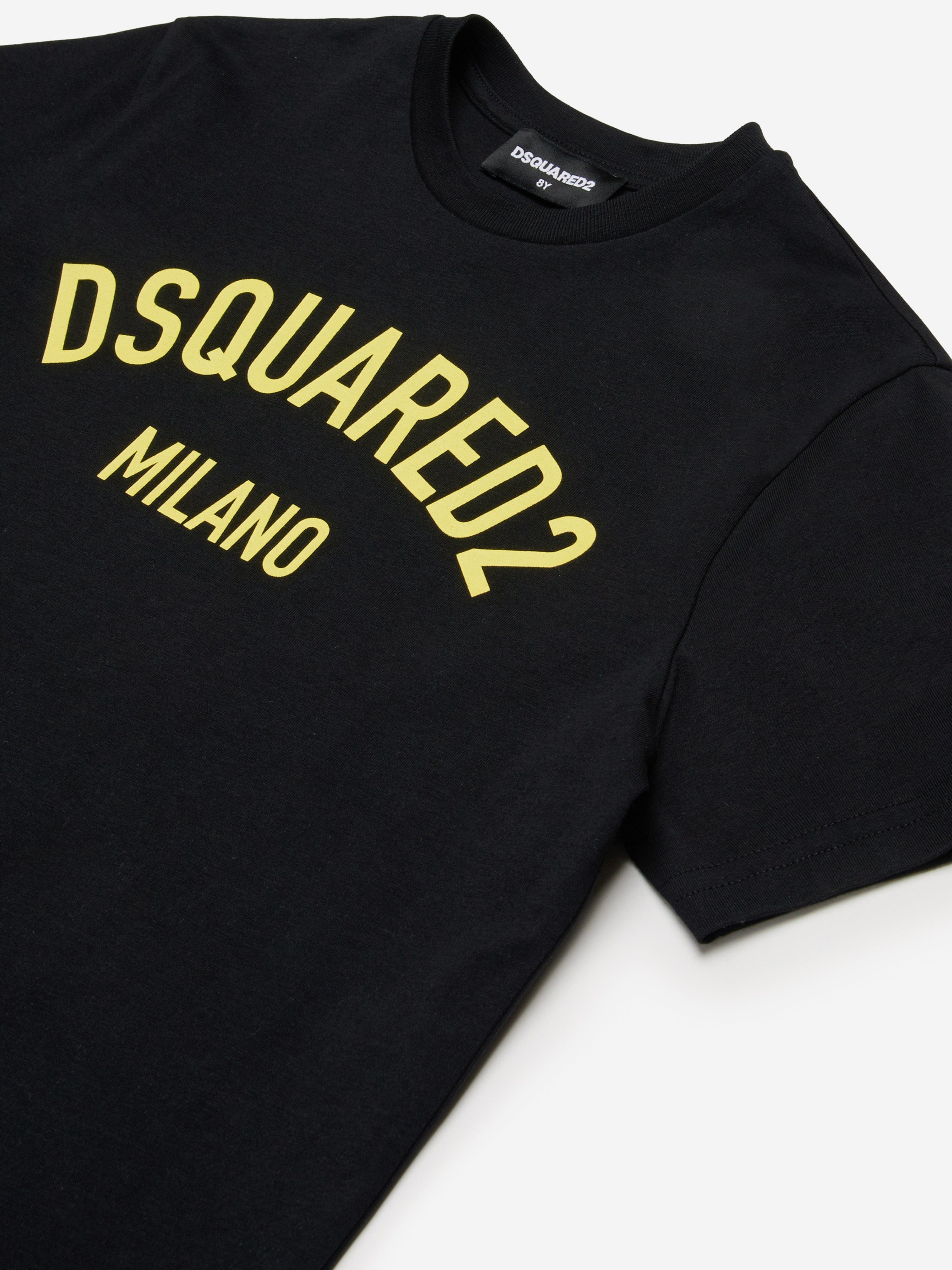 Dsquared2 Kids Milano Logo T-Shirt in Black Cheap Low Shipping