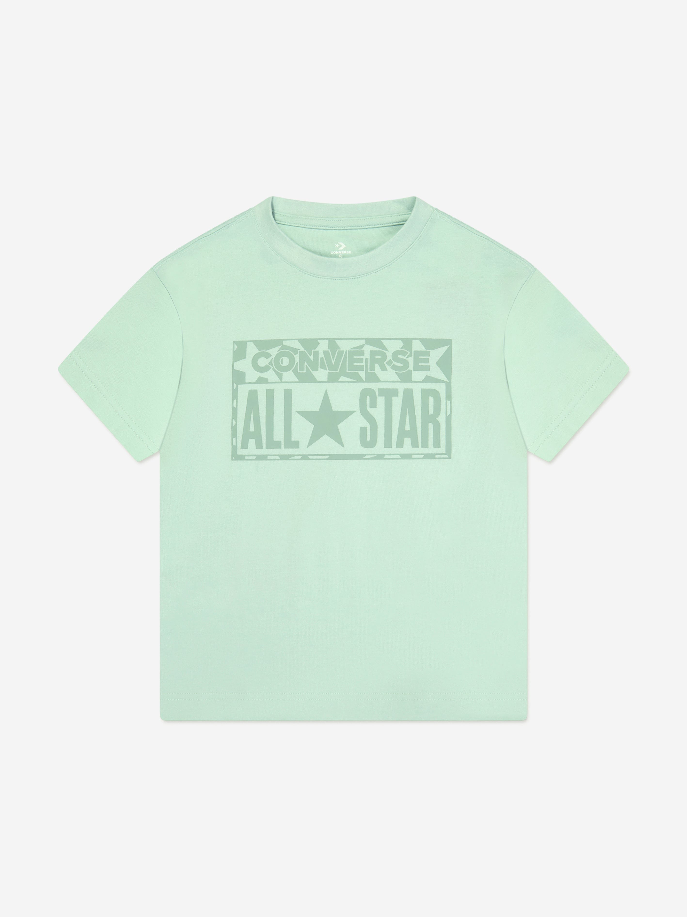 Converse Boys Lifestyle Loose Fit T-Shirt in Green Sale Deals