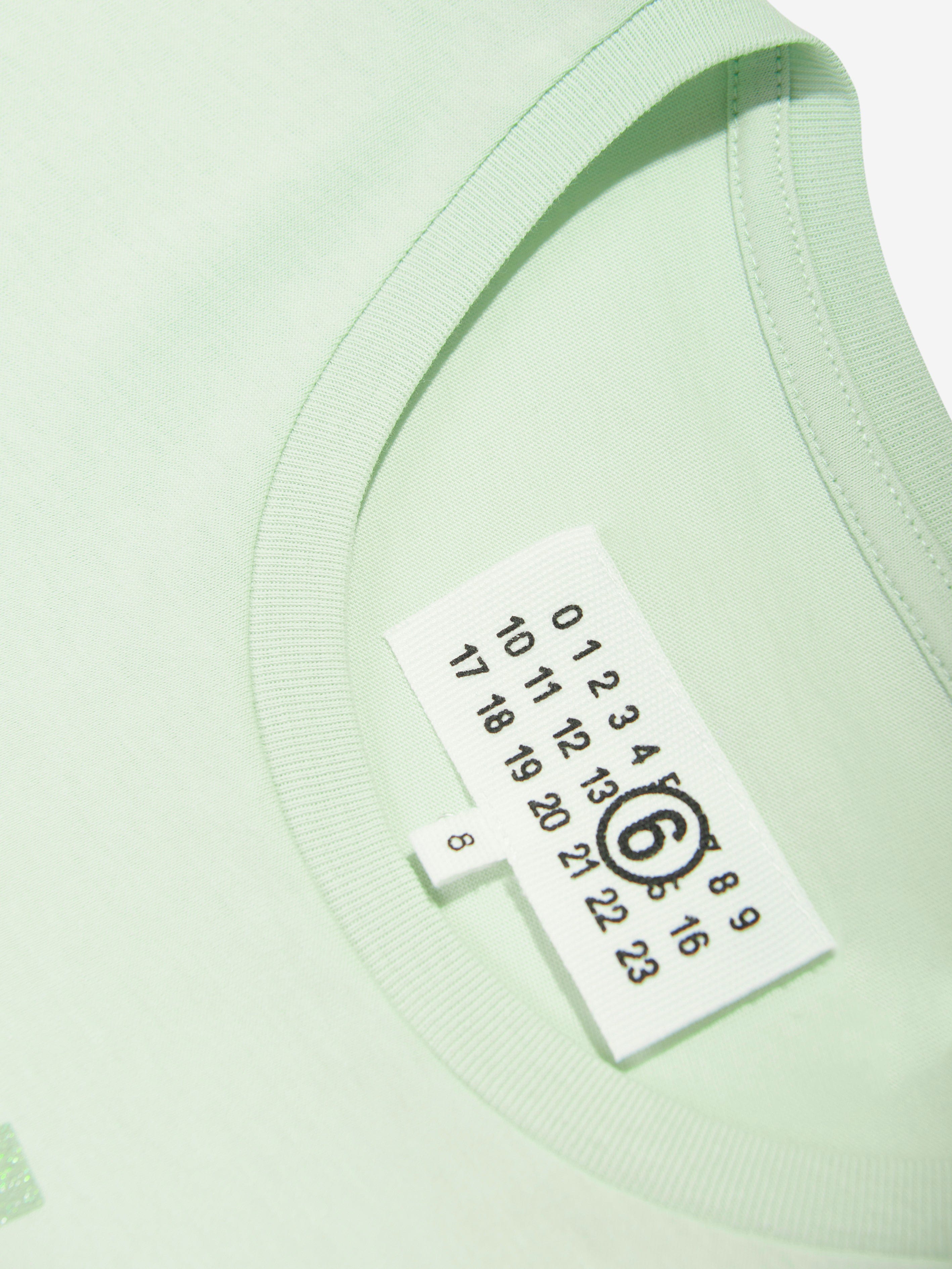 MM6 Maison Margiela Kids Logo T-Shirt in Green In China Sale Online