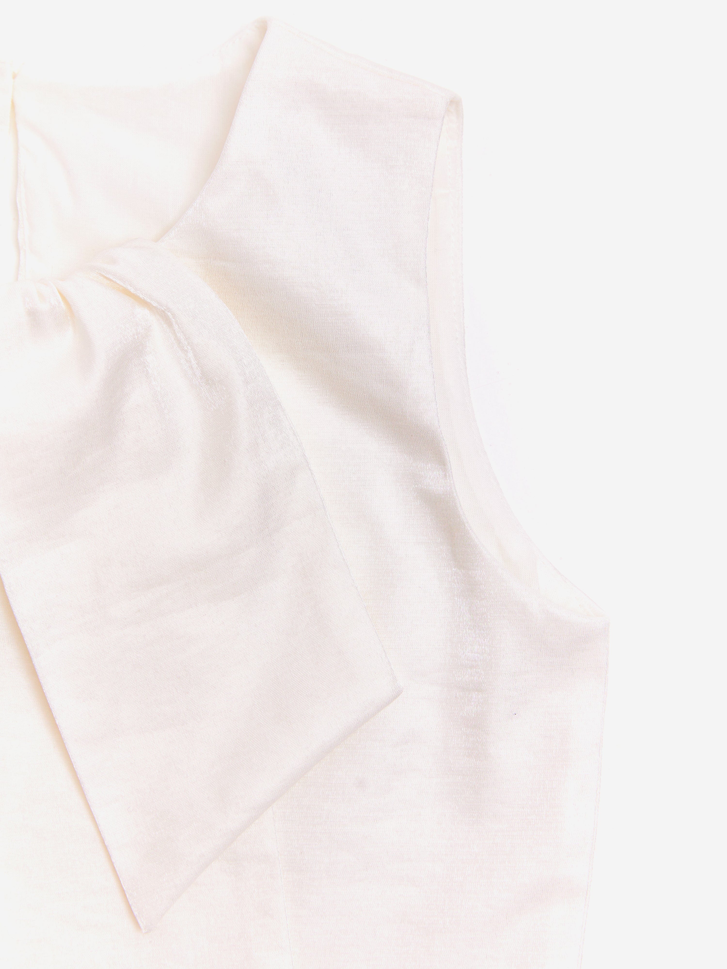 BCBG Girls Bow Blouse in Ivory The Cheapest Cheap Online