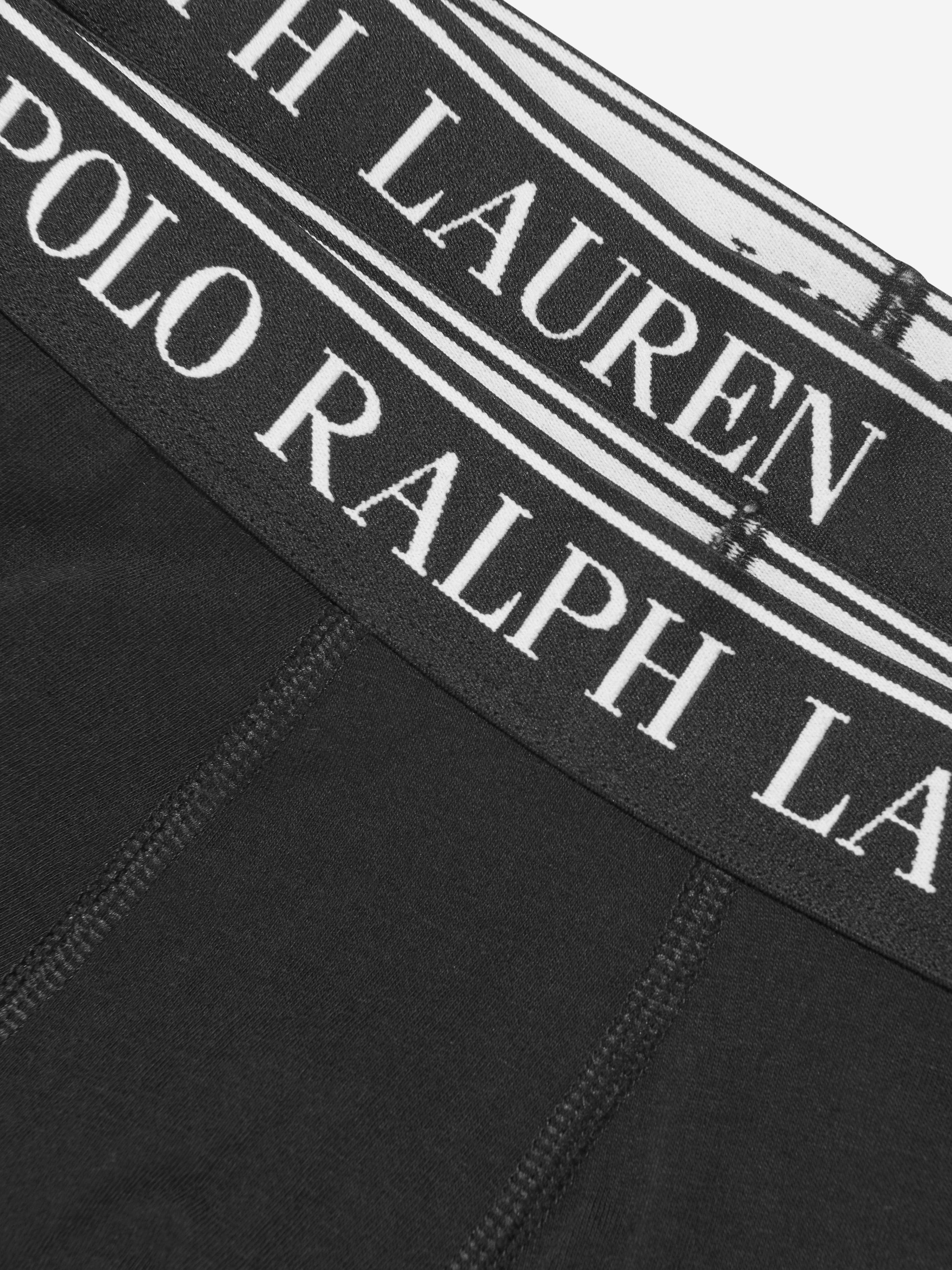 Ralph Lauren Boys 2 Pack Boxer Shorts Set in Black With Credit Card