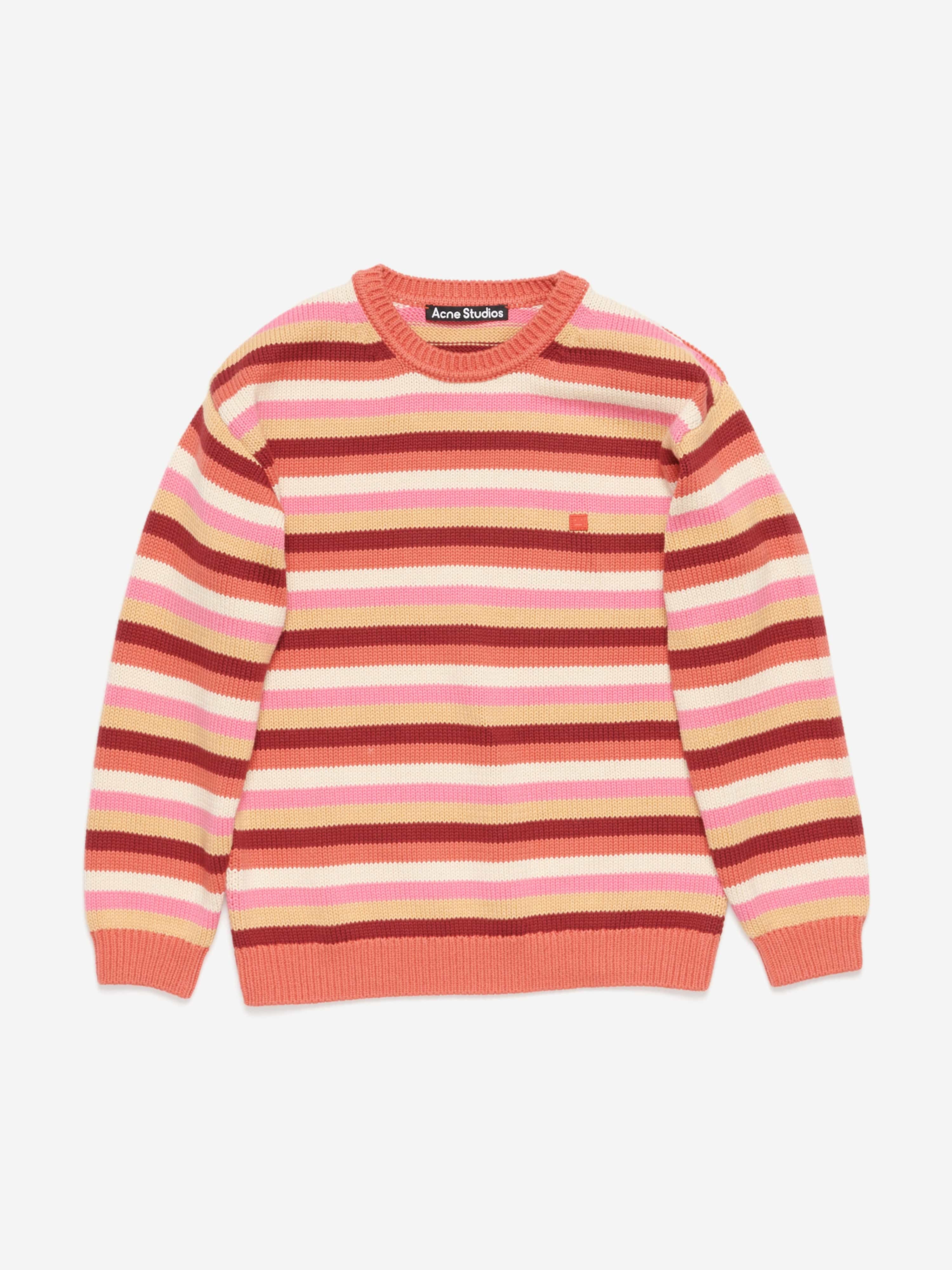 Acne Studios Kids Striped Knitted Jumper in Multicolour Free Shipping Finishline