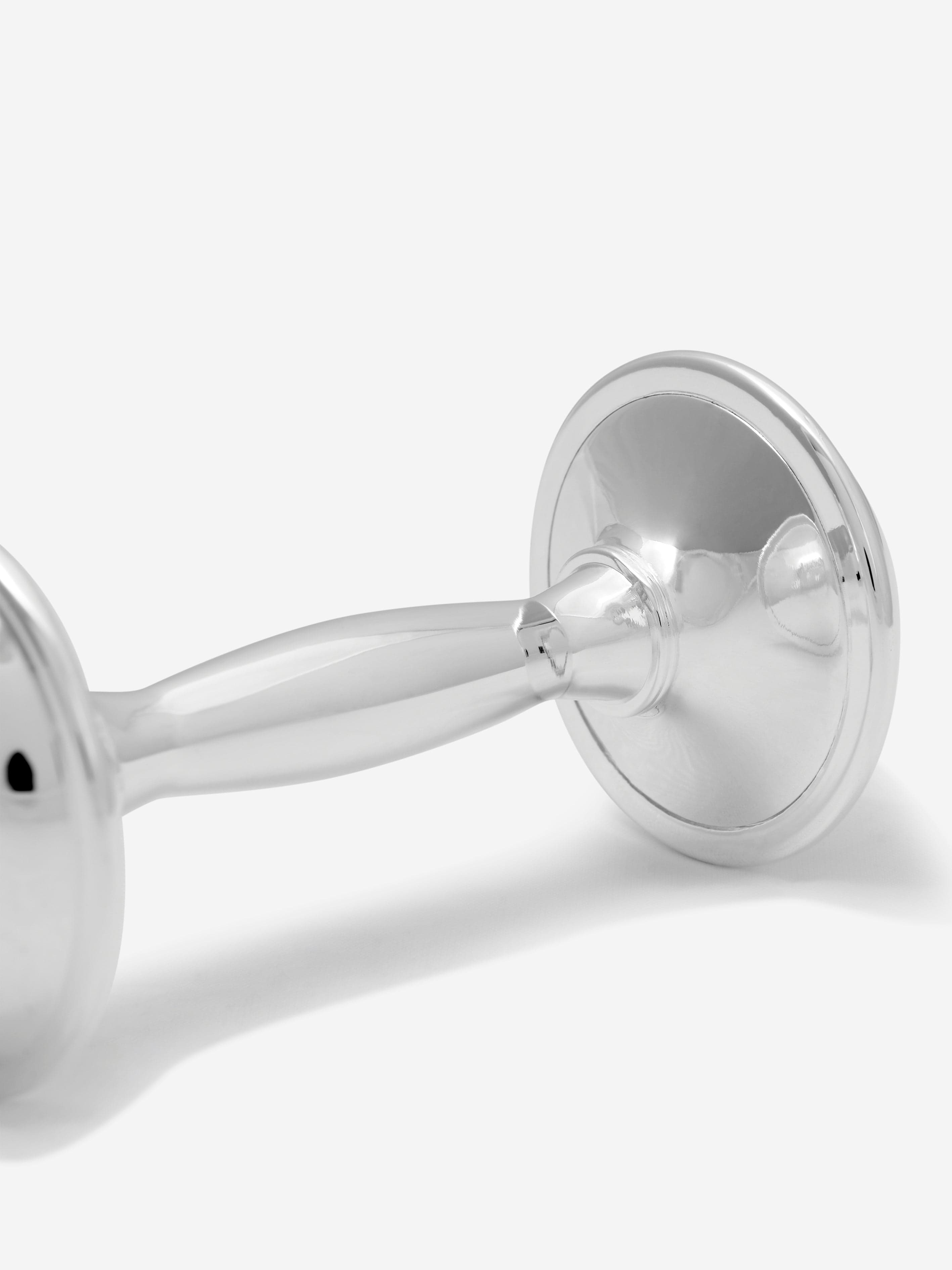 English Trousseau Baby Silver Plated Rattle Clearance High Quality